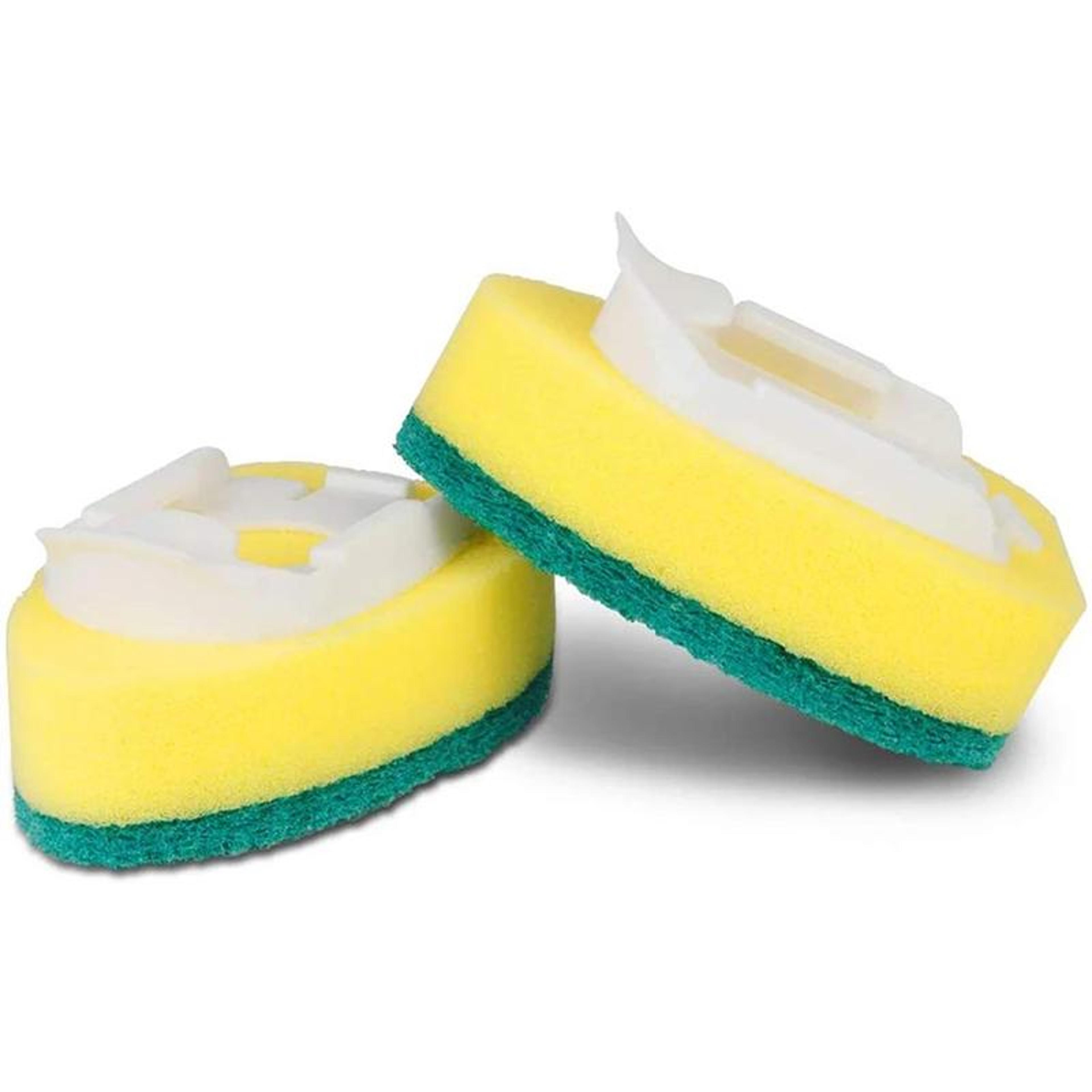 Dish Soap Dispenser Brush Long Handle Kitchen Cleaning Brush With Removable Sponge 1