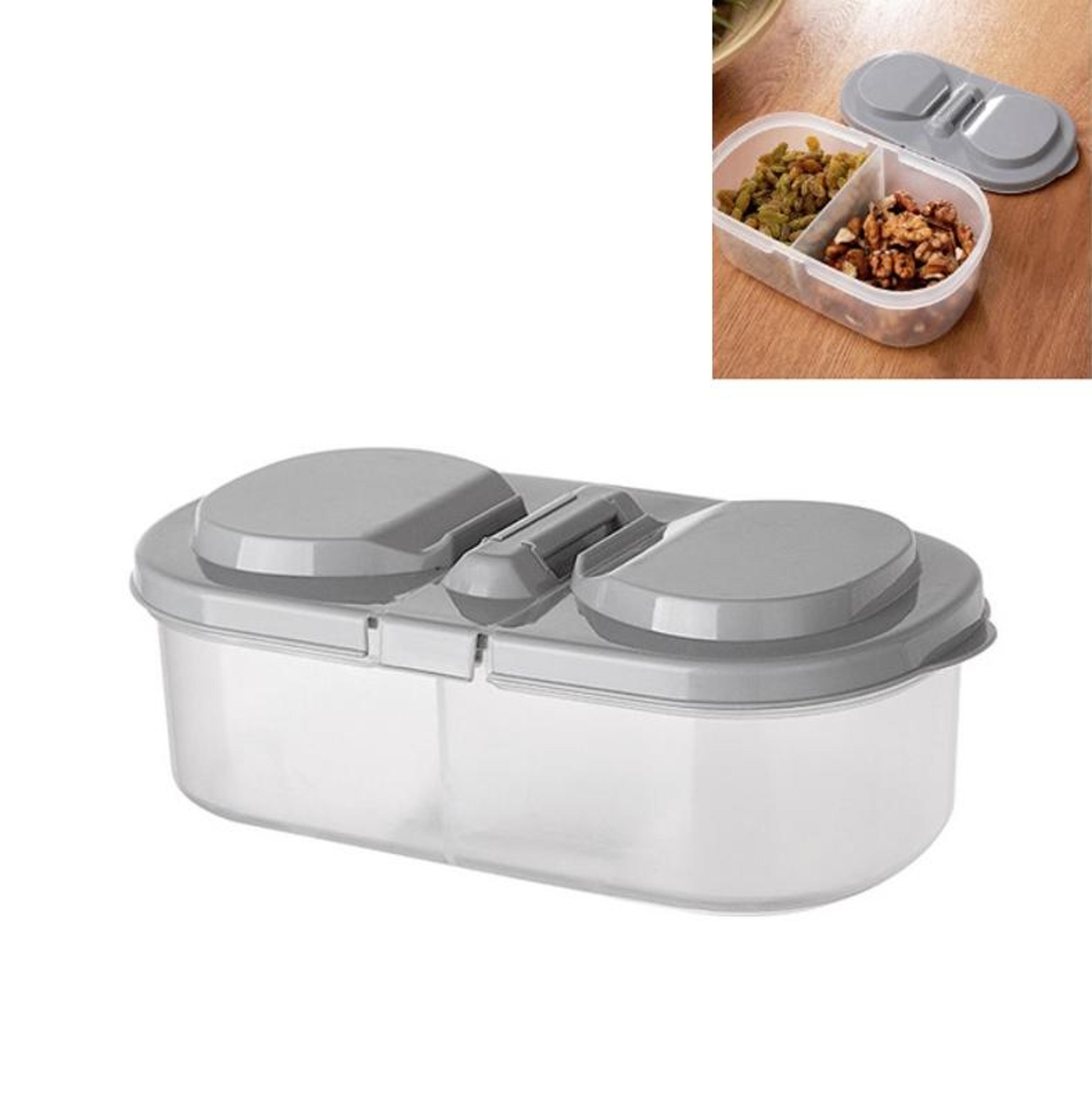 Food Storage Containers Set Double Grid Airtight Storage Containers For Kitchen And Refrigerator 0