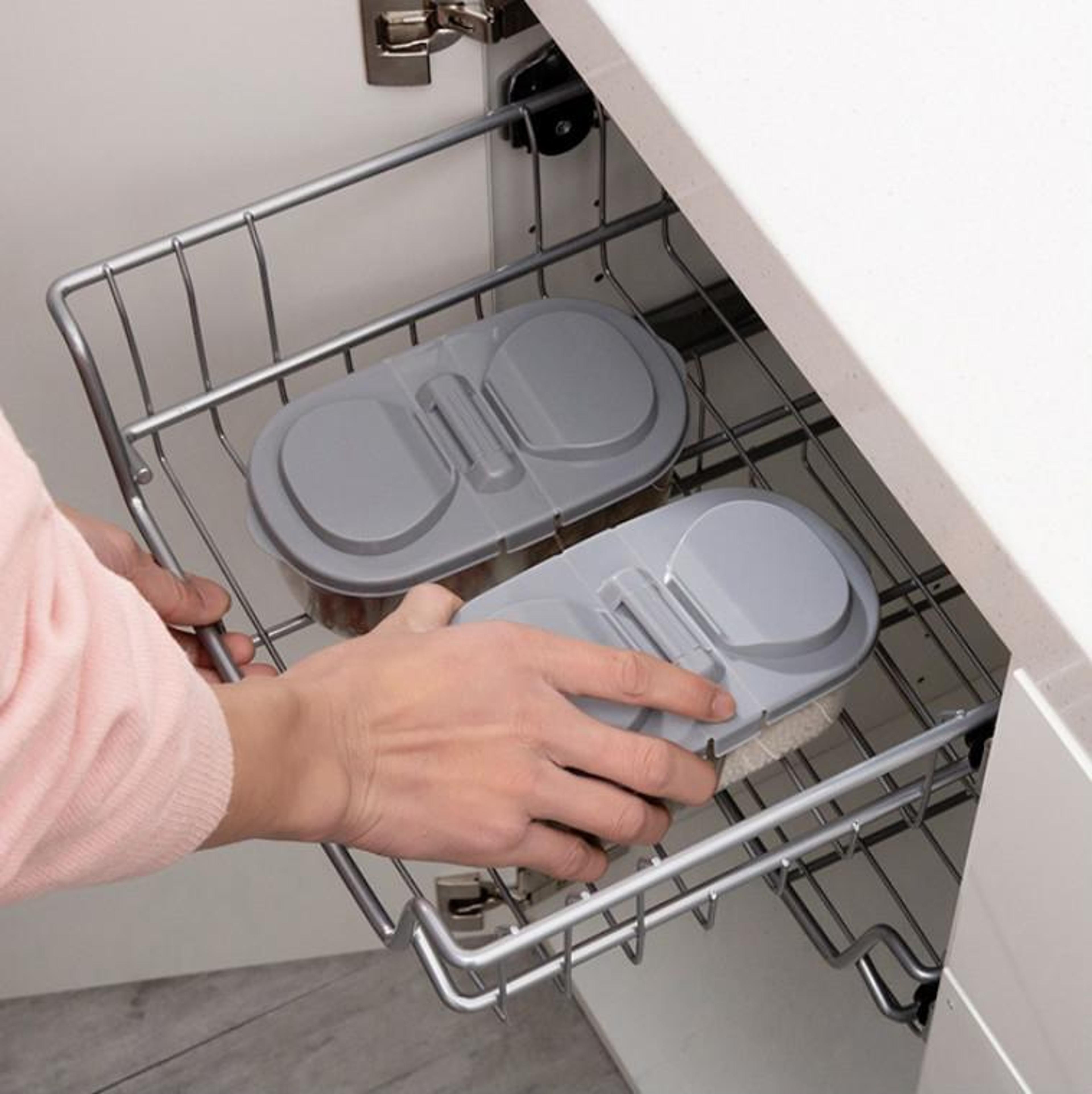 Food Storage Containers Set Double Grid Airtight Storage Containers For Kitchen And Refrigerator 5