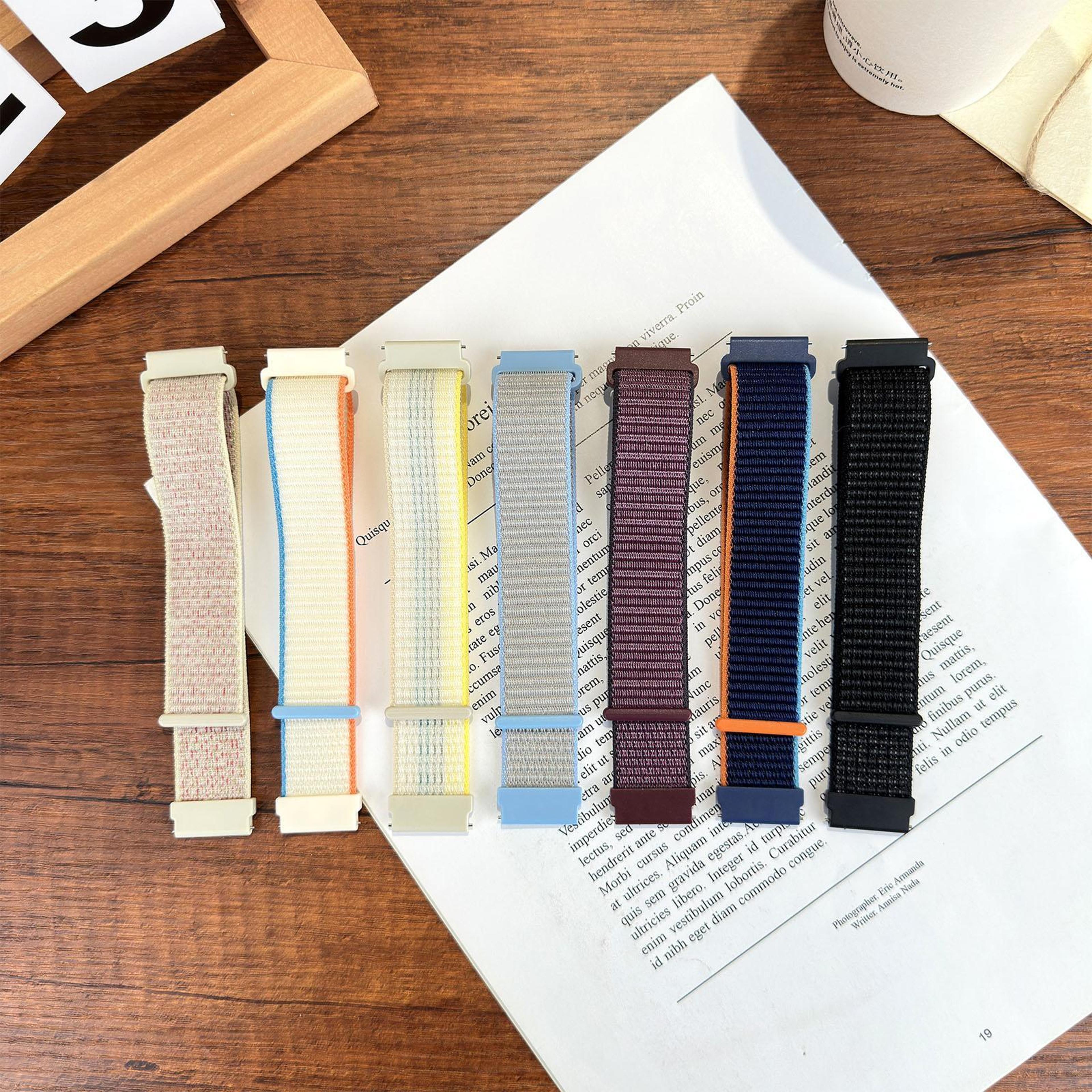 Quick Release Watch Band Breathable Nylon Watch Strap With Hook And Loop Fastener 2