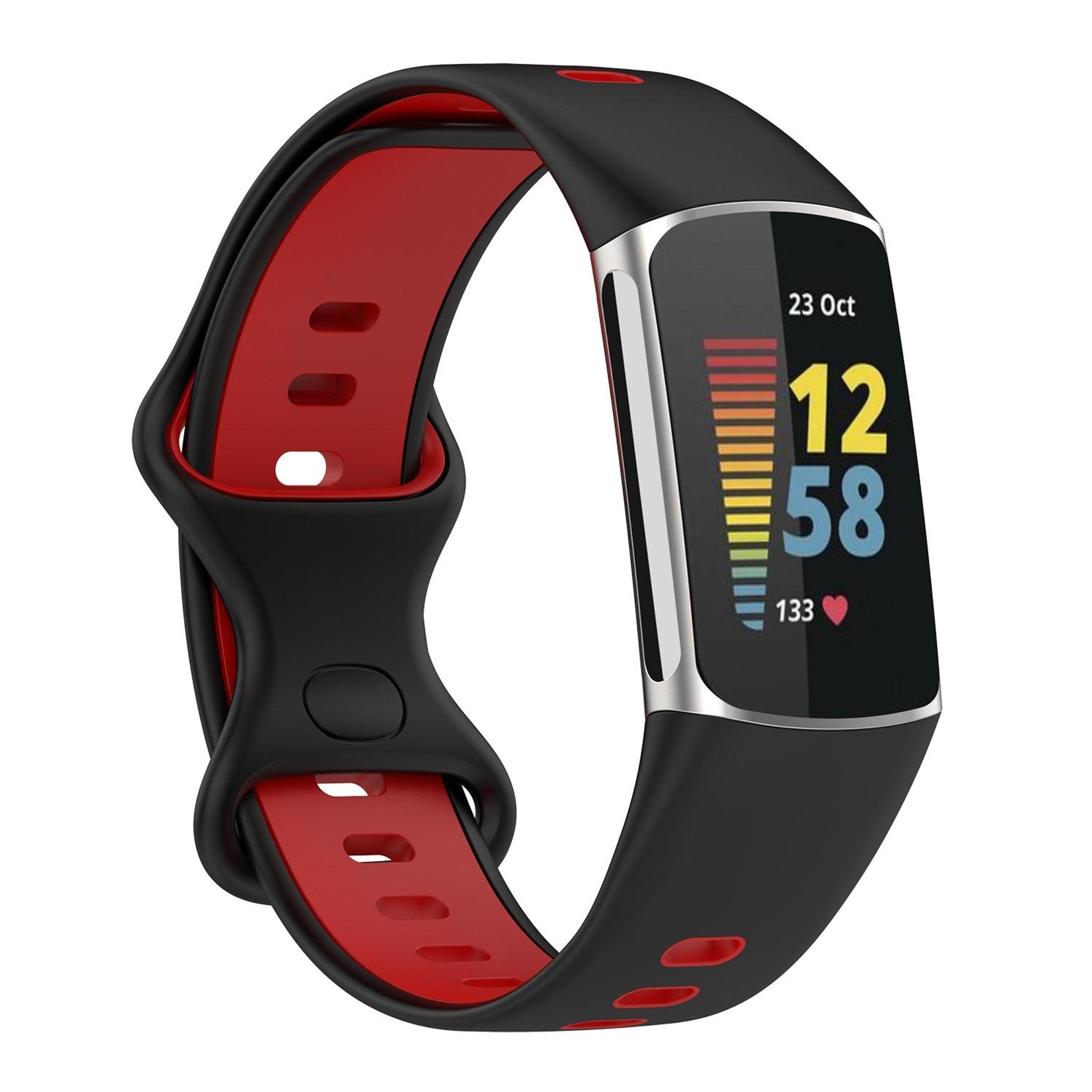 Fitbit Charge Band Two Color Silicone Replacement Watch Strap Sport Wristband 10