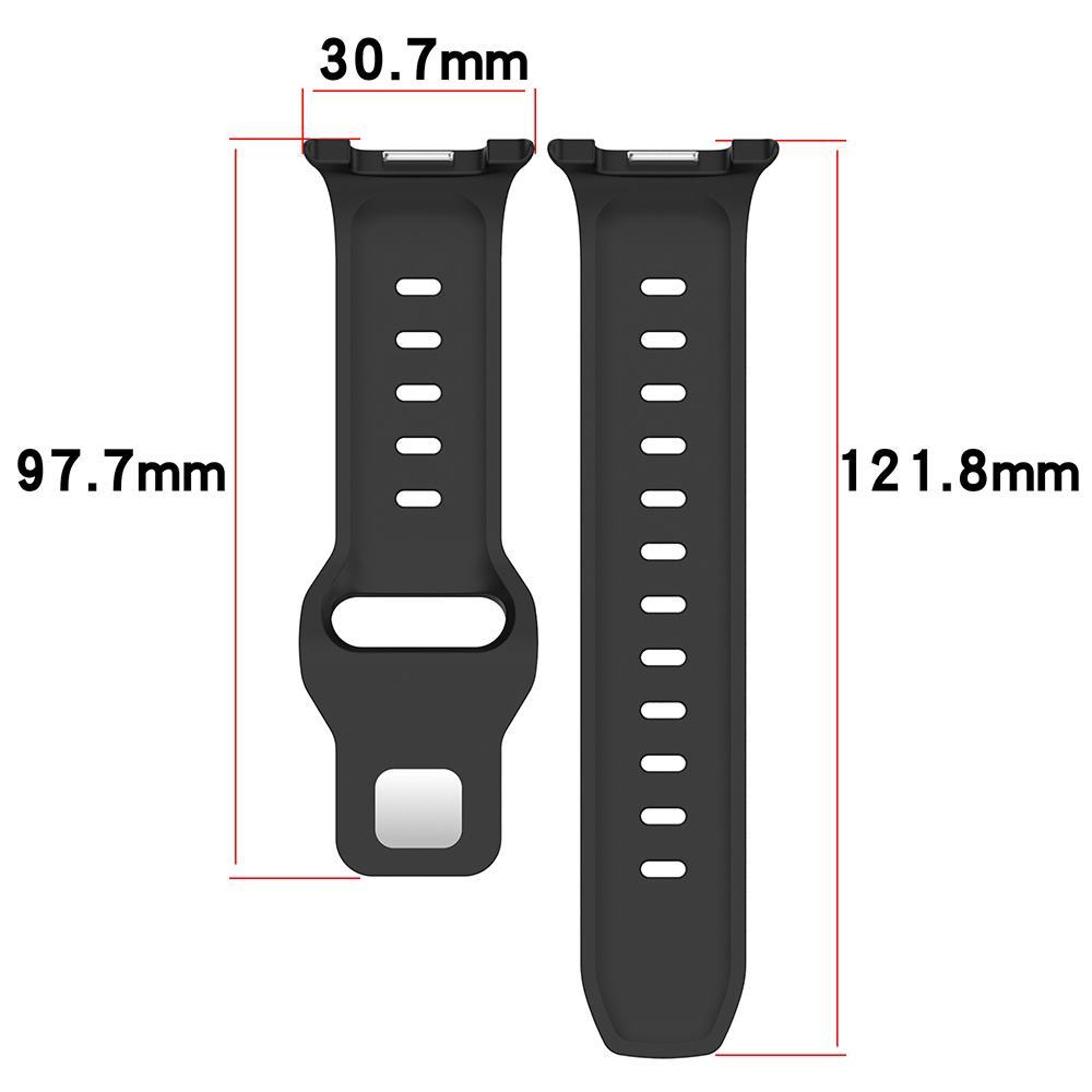 XDfind Samsung Galaxy Watch Ultra Band Silicone Sport Strap With Silver Stud Buckle 12