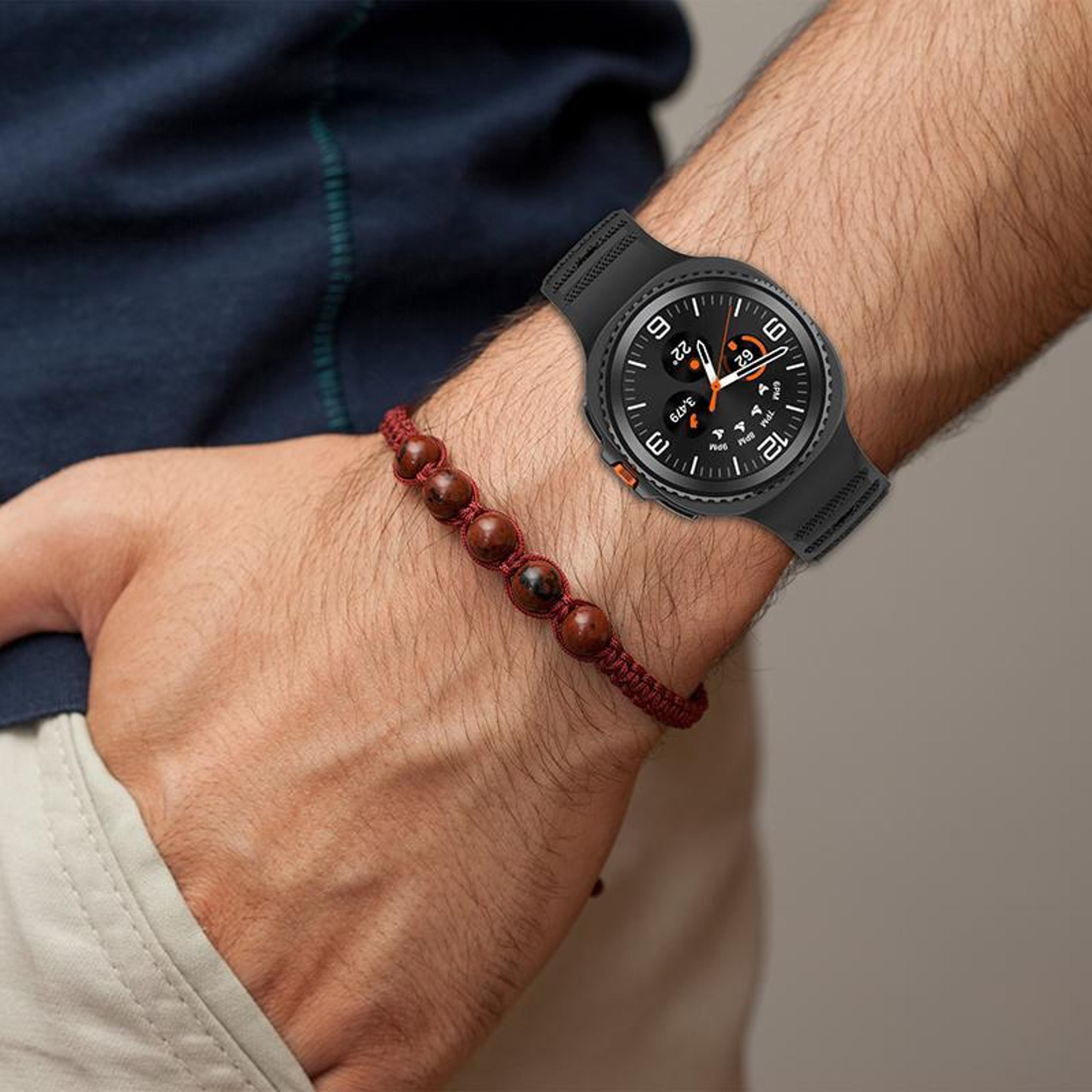 XDfind Samsung Galaxy Watch Ultra Band Silicone Sport Strap With Silver Stud Buckle 15
