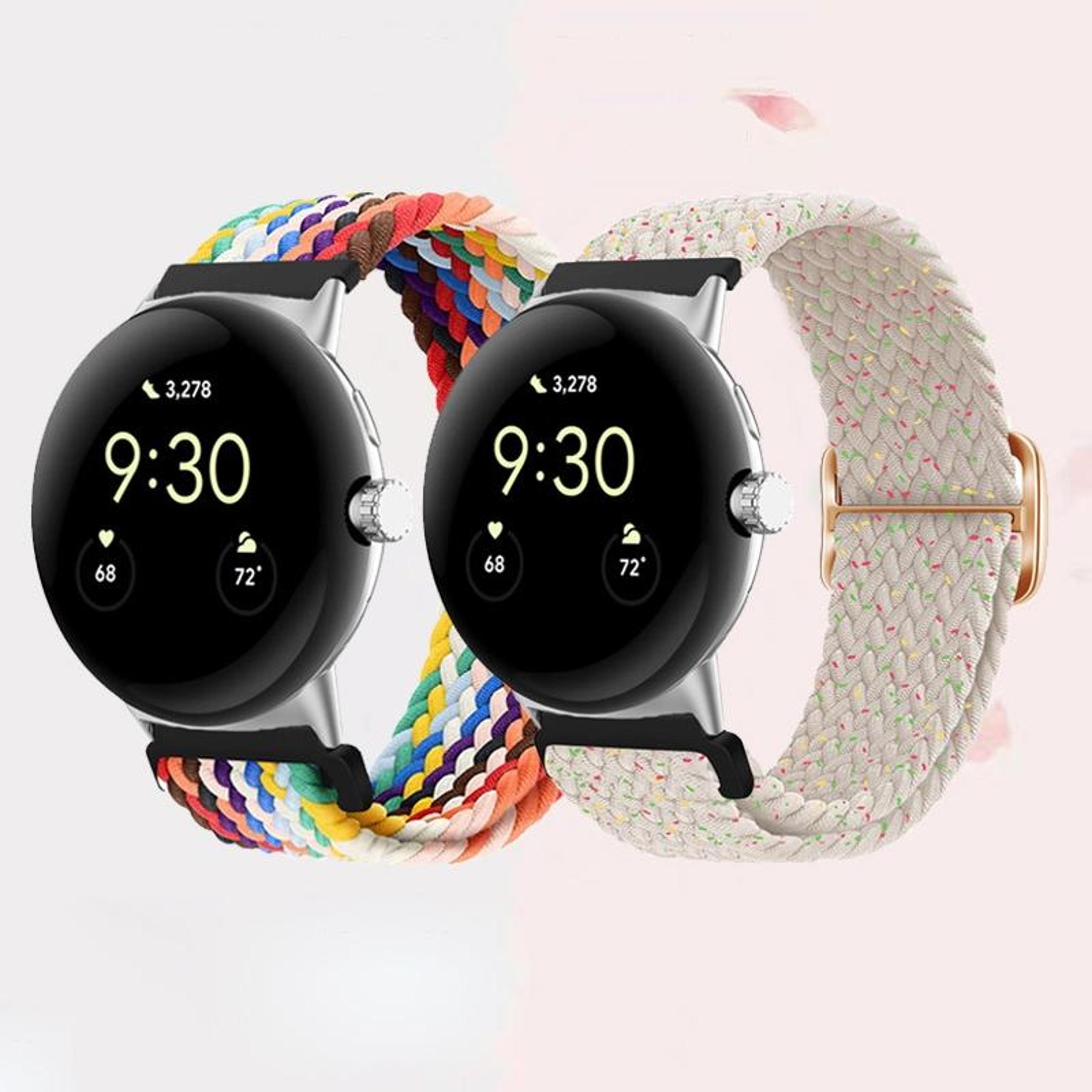 Google Pixel Watch Band 41mm Nylon Braided Replacement Strap For Pixel Watch 4
