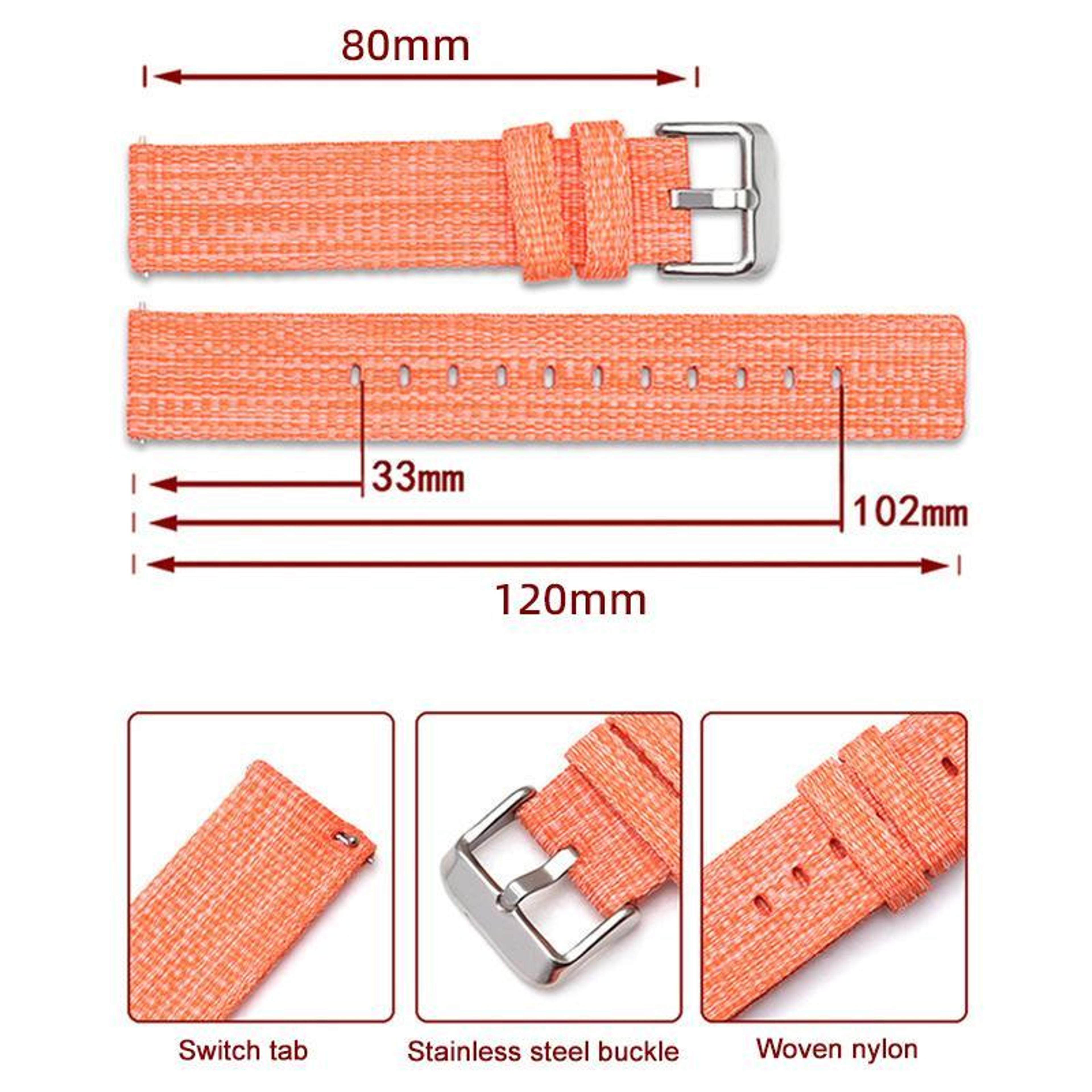 XDfind Garmin Forerunner Band Nylon Canvas Watch Strap For Garmin 45S Swim 2 5