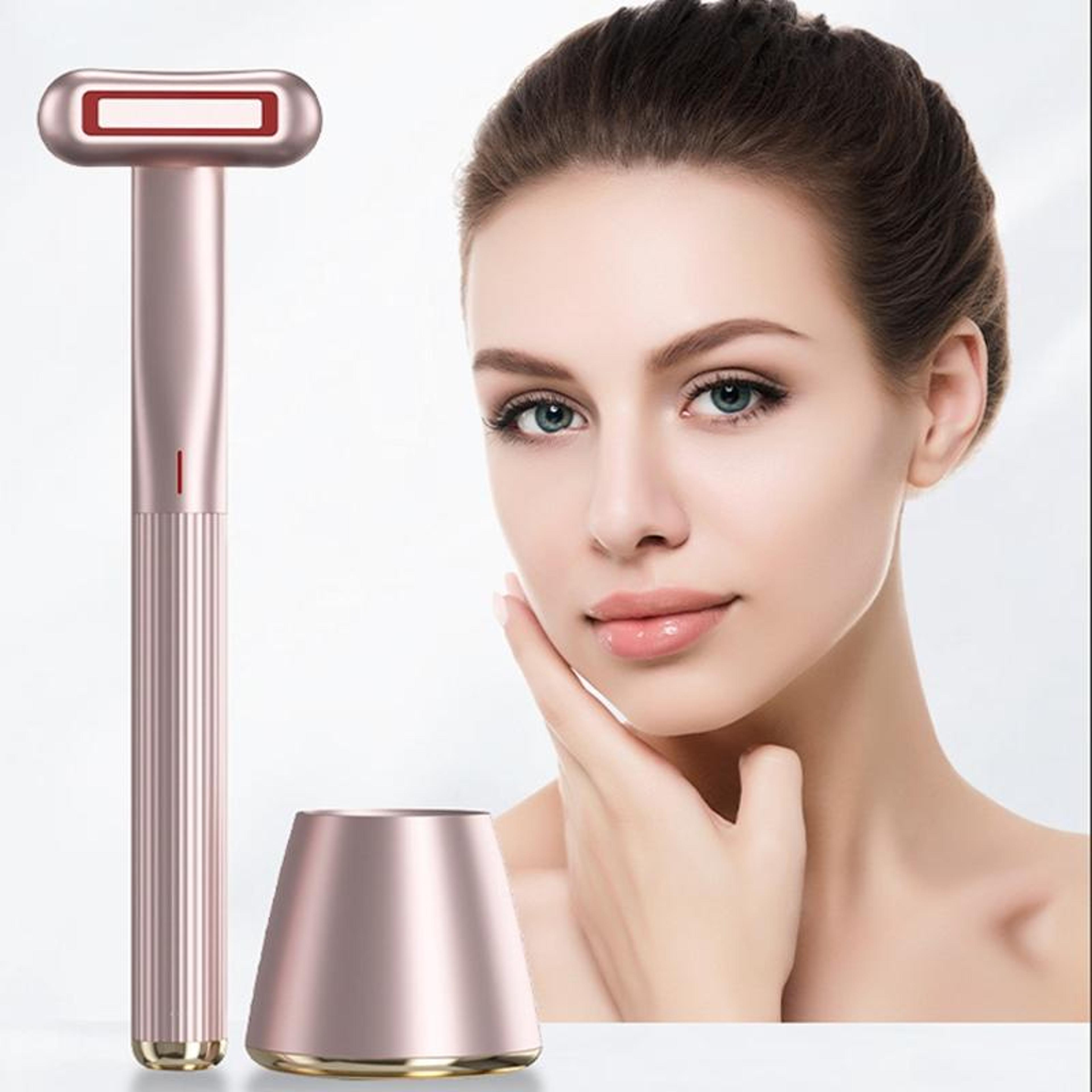 Microcurrent RF Facial Beauty Device With Rotating Massage Head For Skin Tightening And Rejuvenatio 1