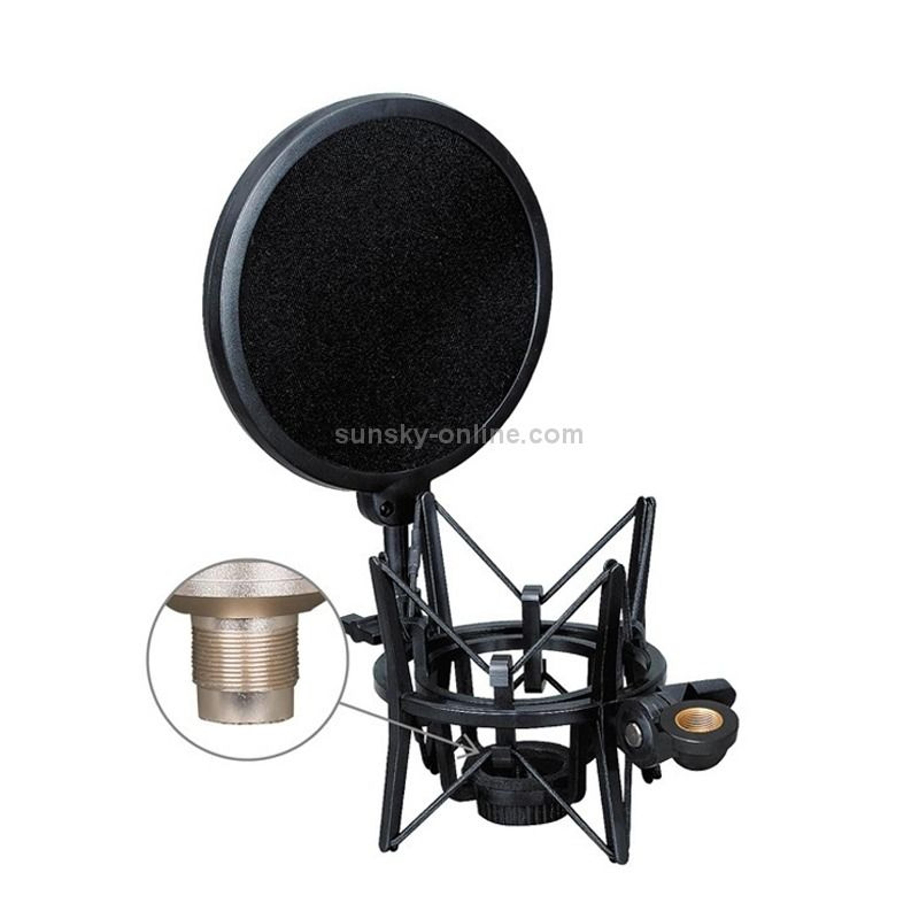 SH101 Live Microphone Shockproof Bracket ABS Mount For Stable Recording And Streaming 4