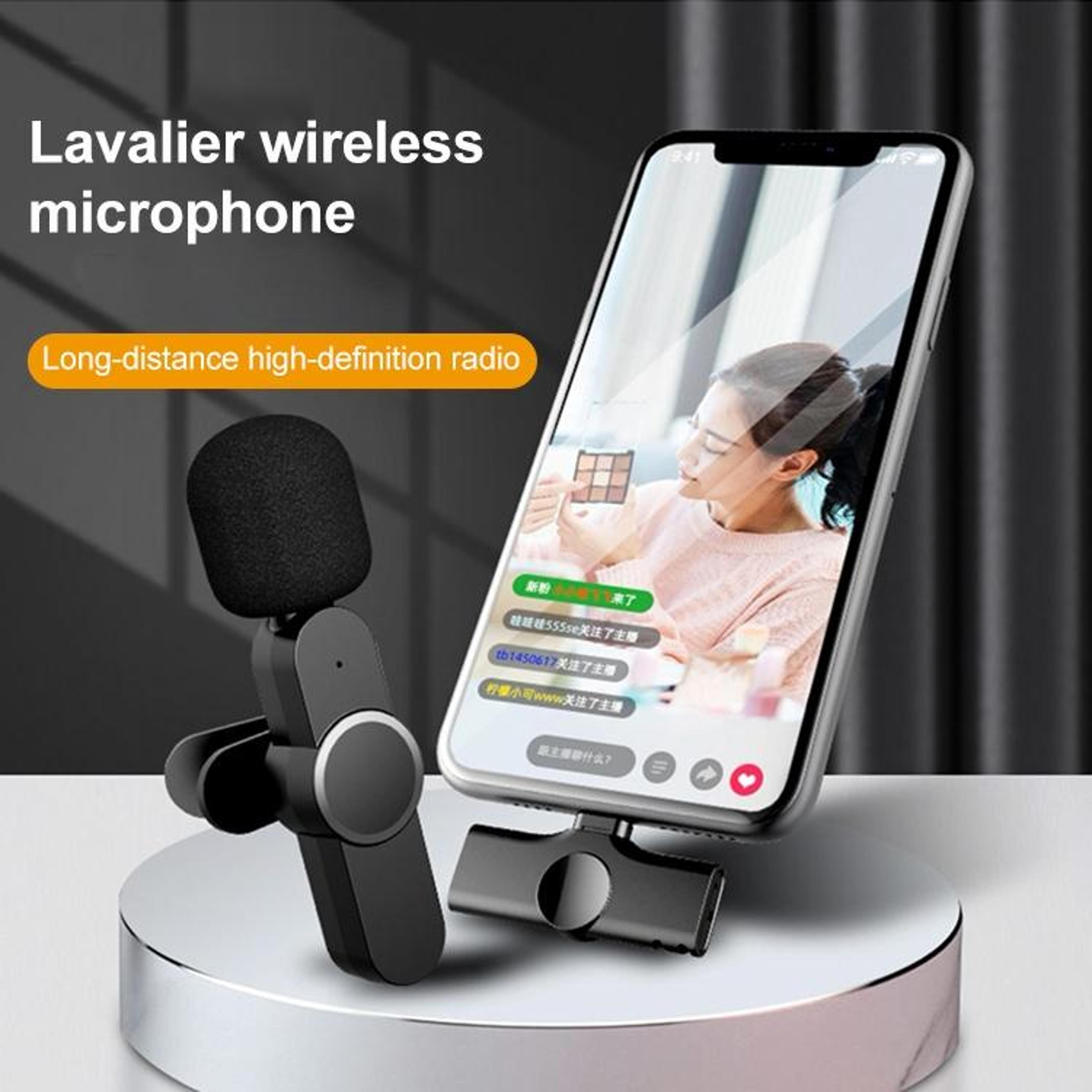 Wireless Lavalier Microphone For Live Streaming And Recording 1
