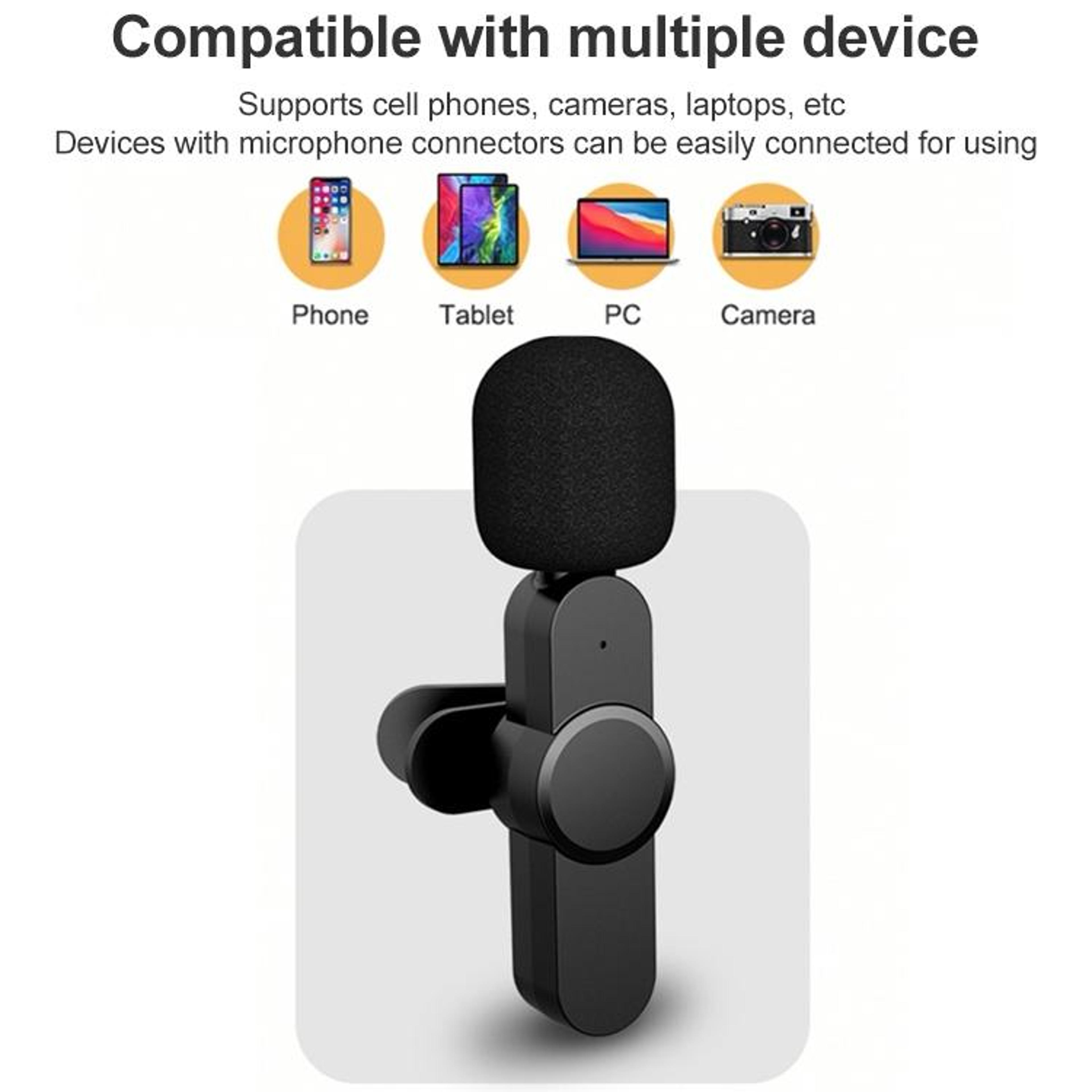 Wireless Lavalier Microphone For Live Streaming And Recording 4
