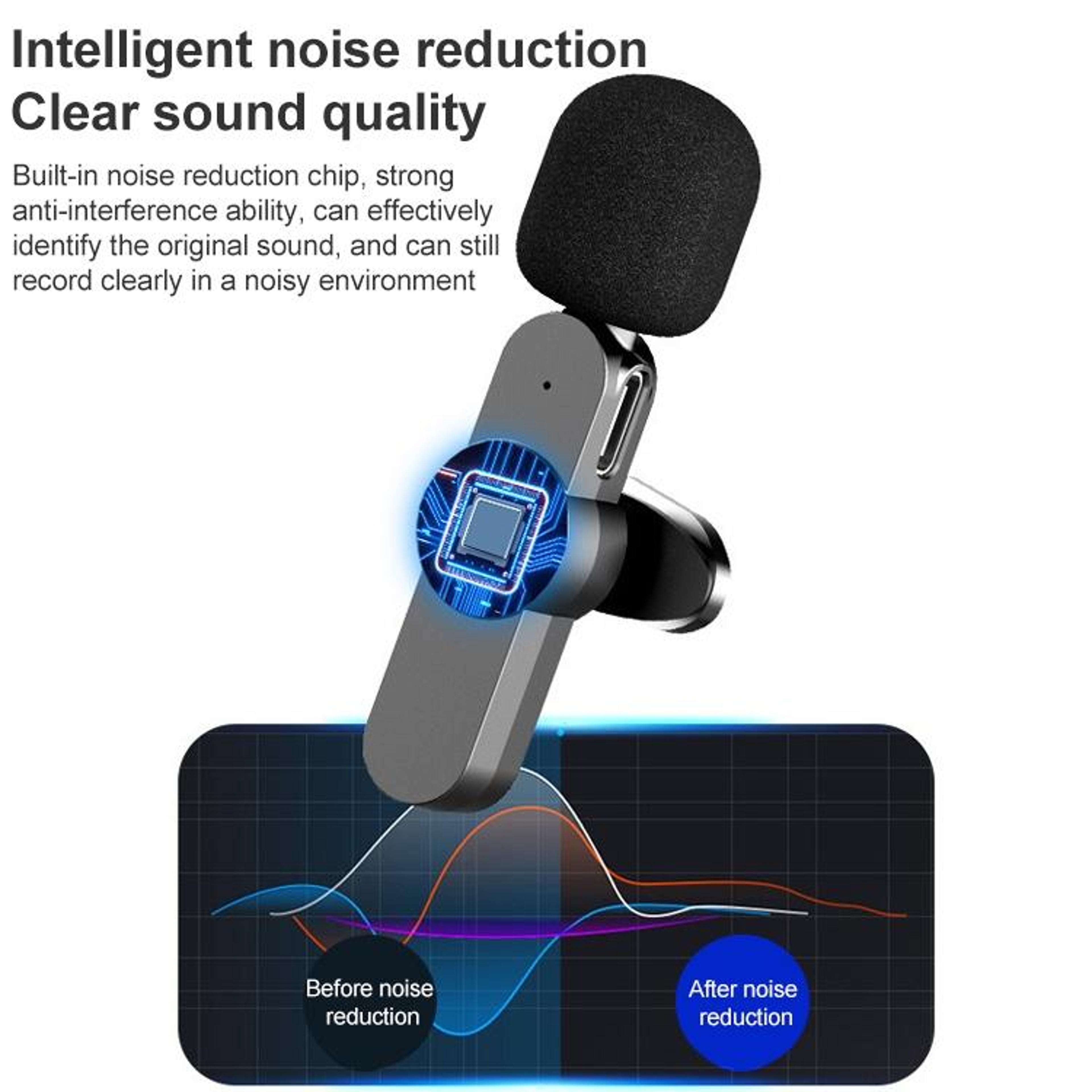 Wireless Lavalier Microphone For Live Streaming And Recording 5