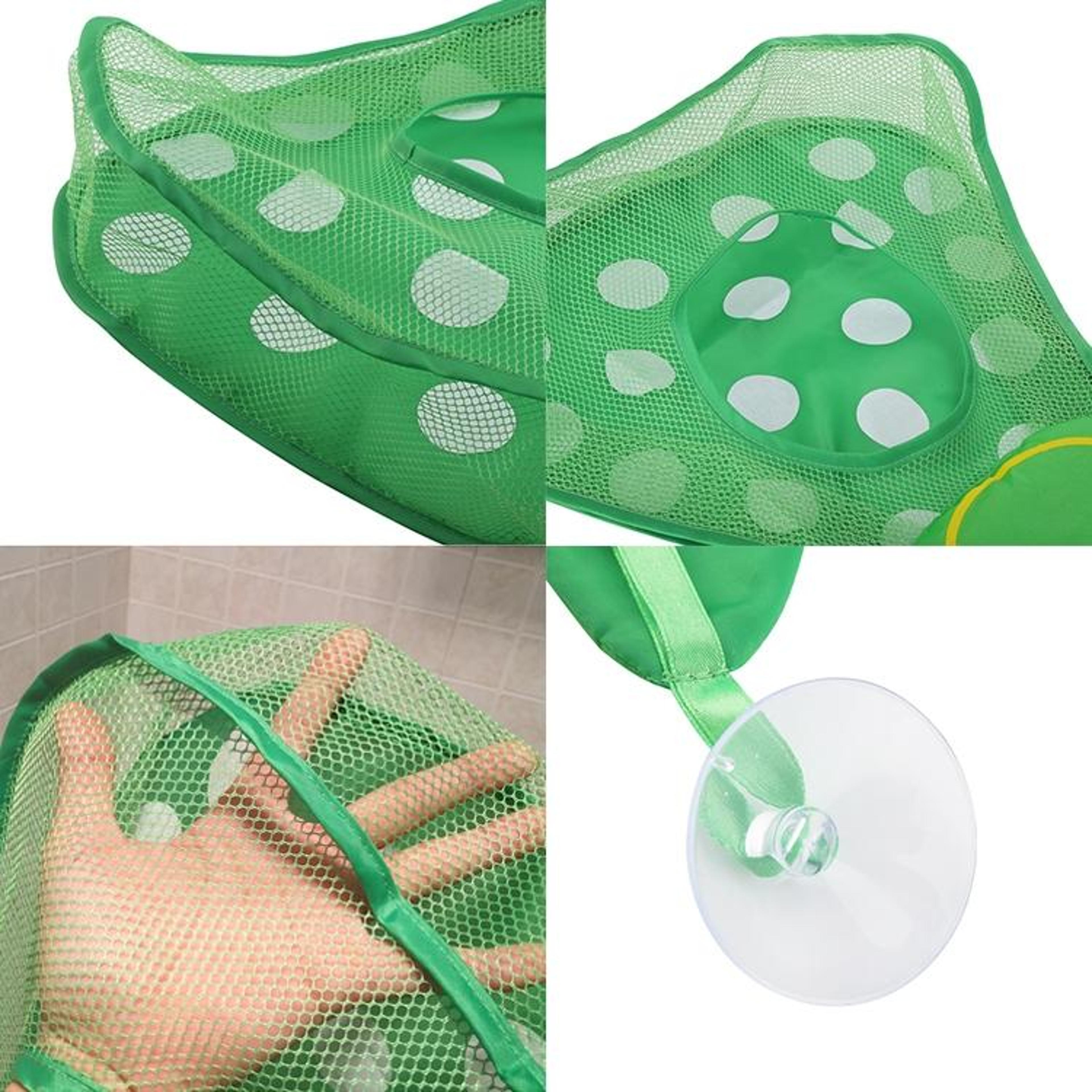 Baby Bath Toy Organizer Mesh Bag With Strong Suction Cups Quick Dry Storage Net 4