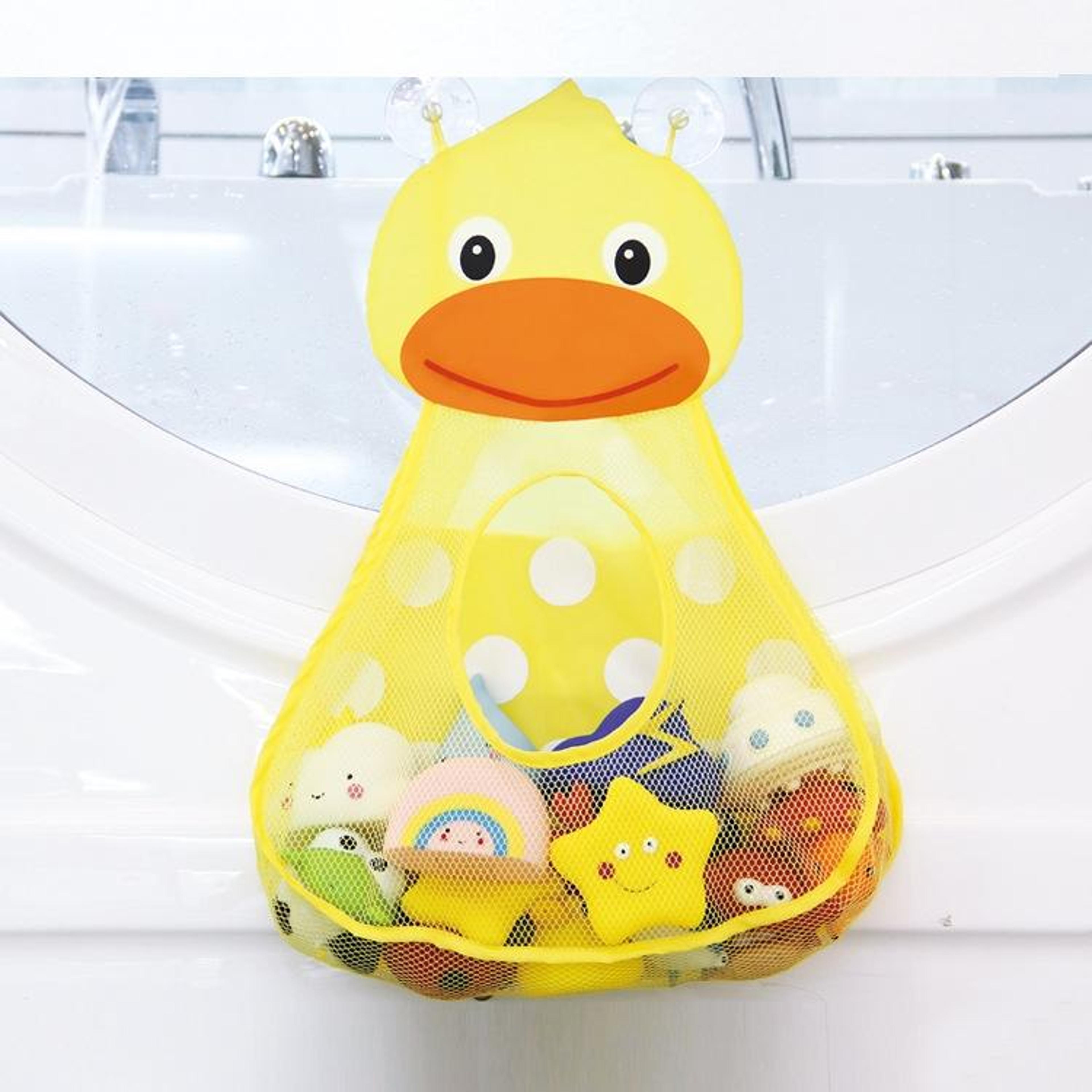 Baby Bath Toy Organizer Mesh Bag With Strong Suction Cups Quick Dry Storage Net 7