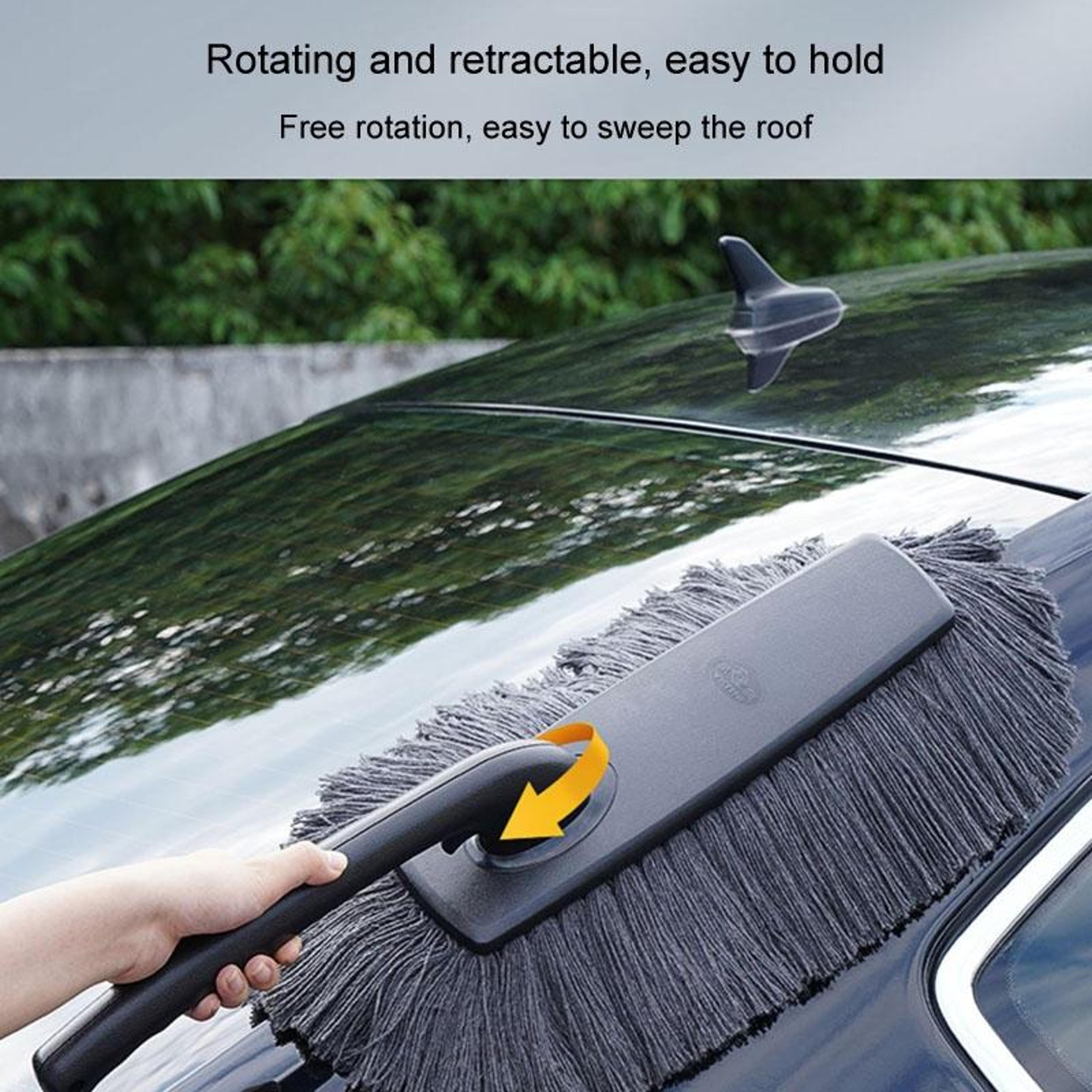 SHINY Car Duster Soft Car Cleaning Brush Microfiber Dust Mop For Dust Snow And Car Wash 6