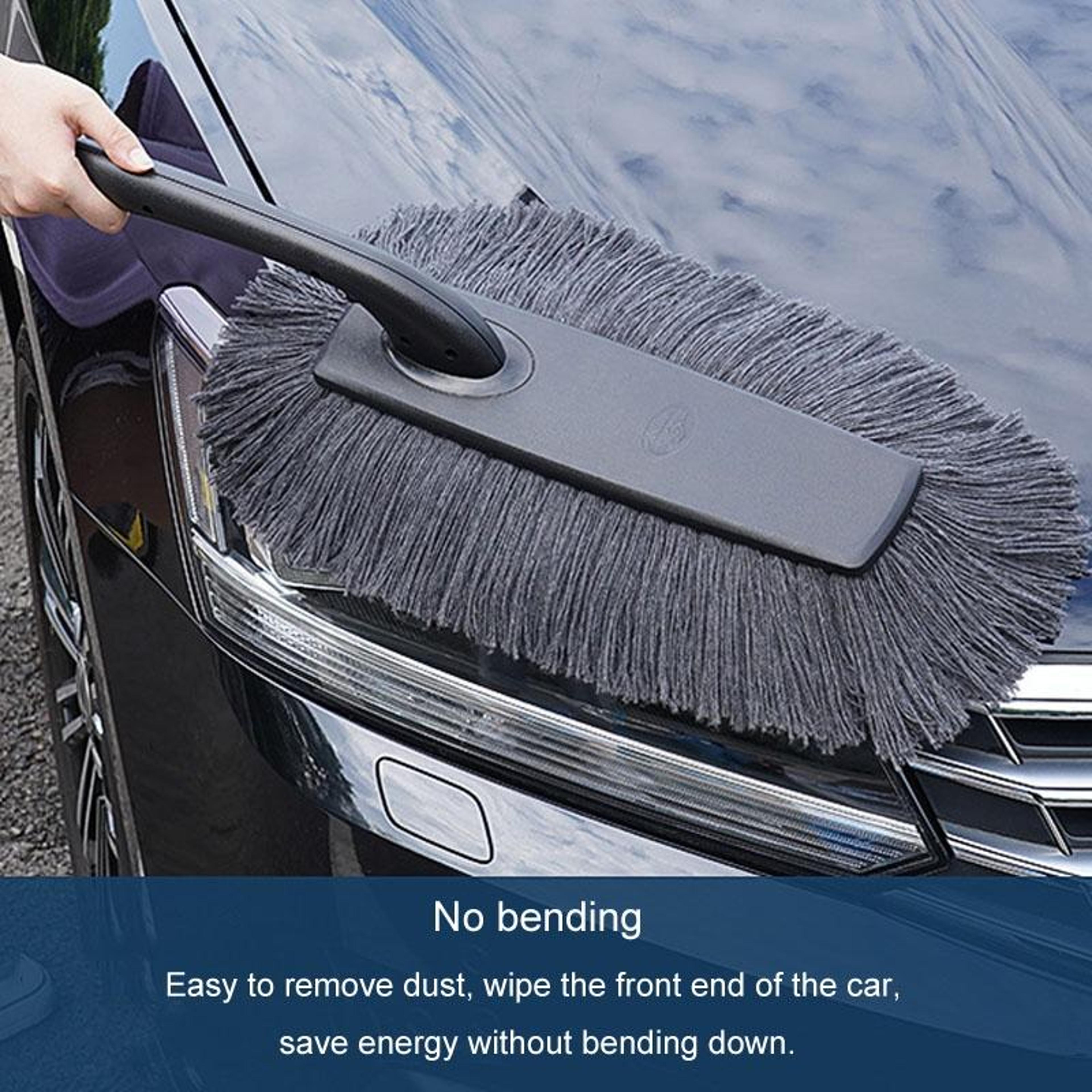 SHINY Car Duster Soft Car Cleaning Brush Microfiber Dust Mop For Dust Snow And Car Wash 7