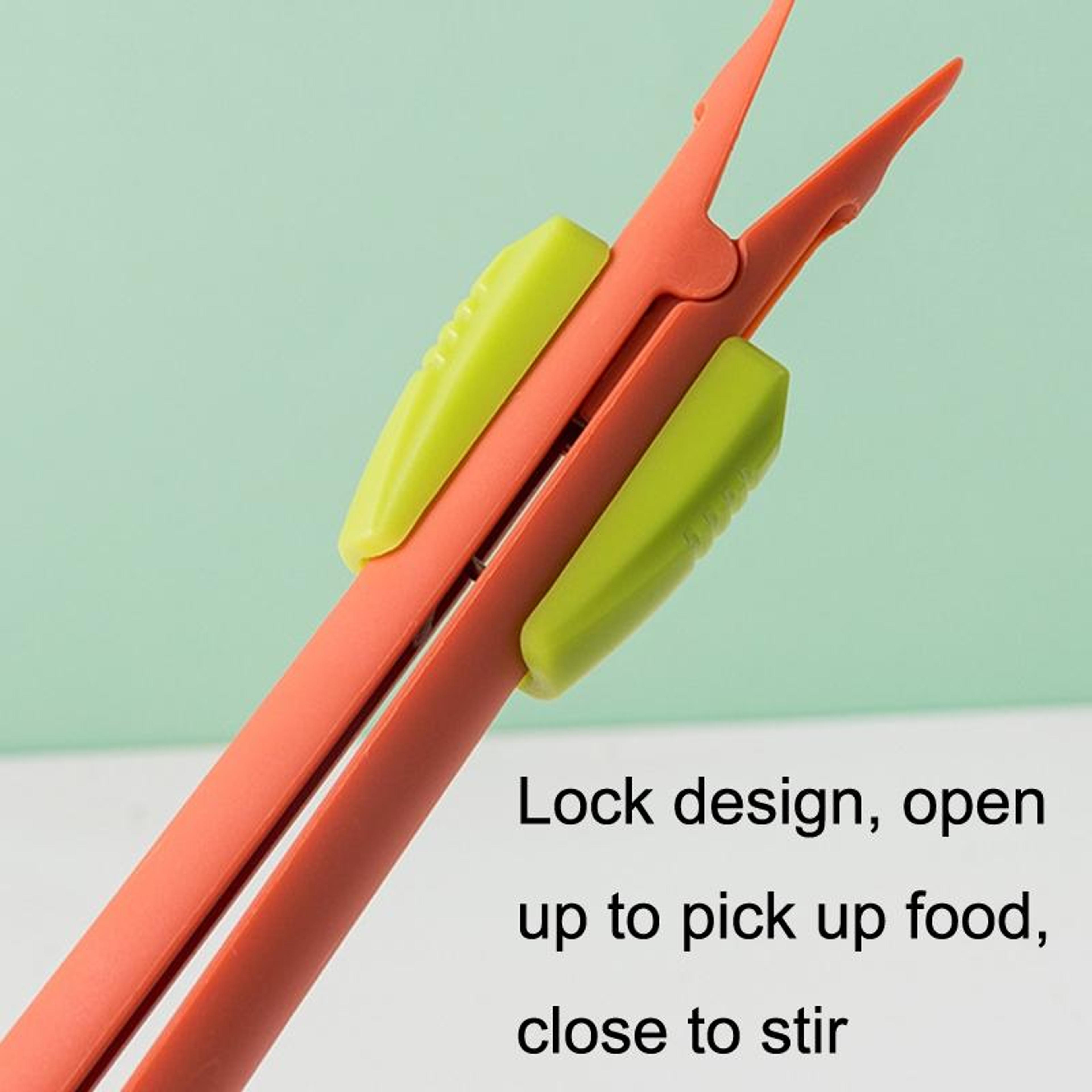Manual Egg Whisk And Food Tongs Multi Purpose Nylon Kitchen Baking Tool 4