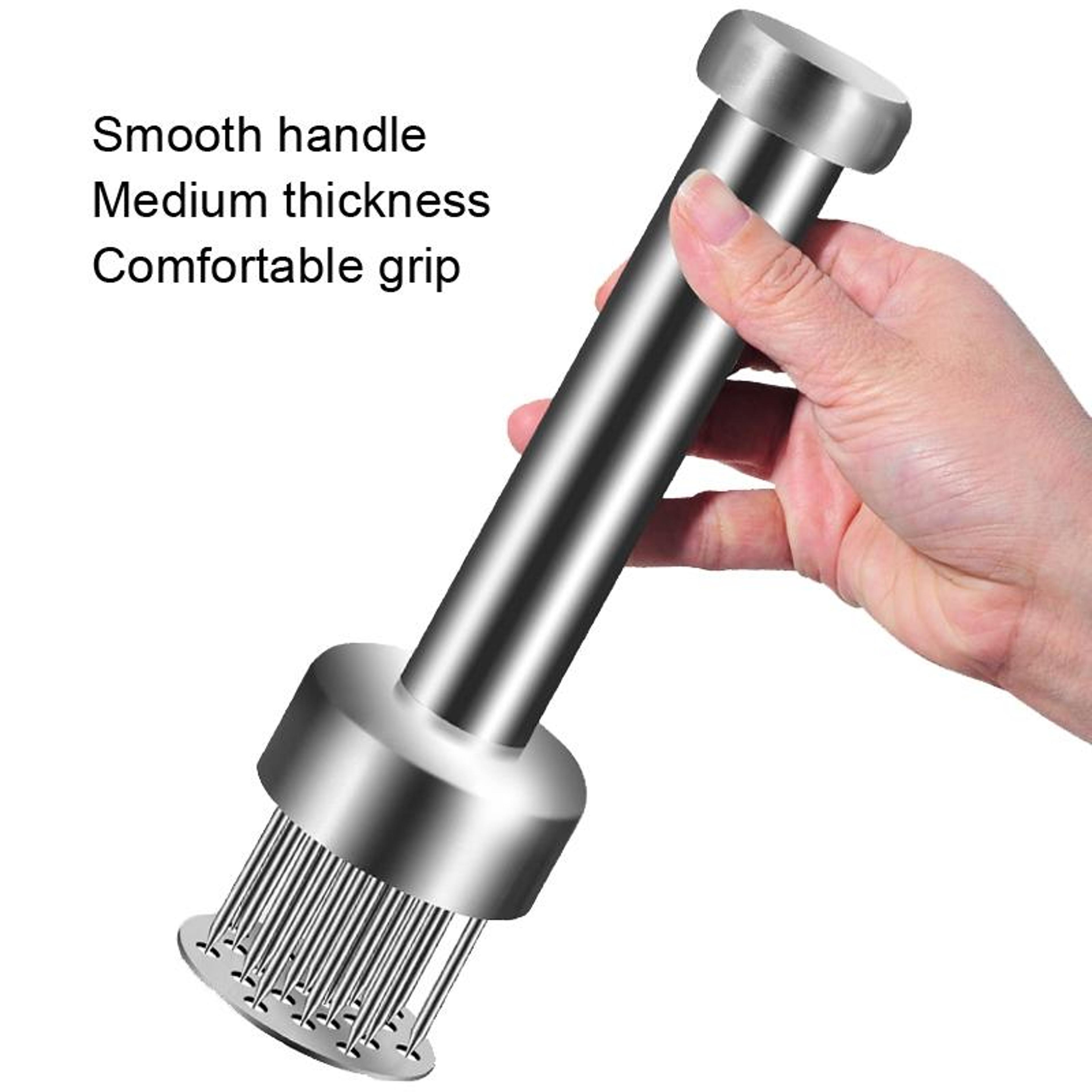 Meat Tenderizer Tool Stainless Steel Steak Tenderizer With Cleaning Brush 2