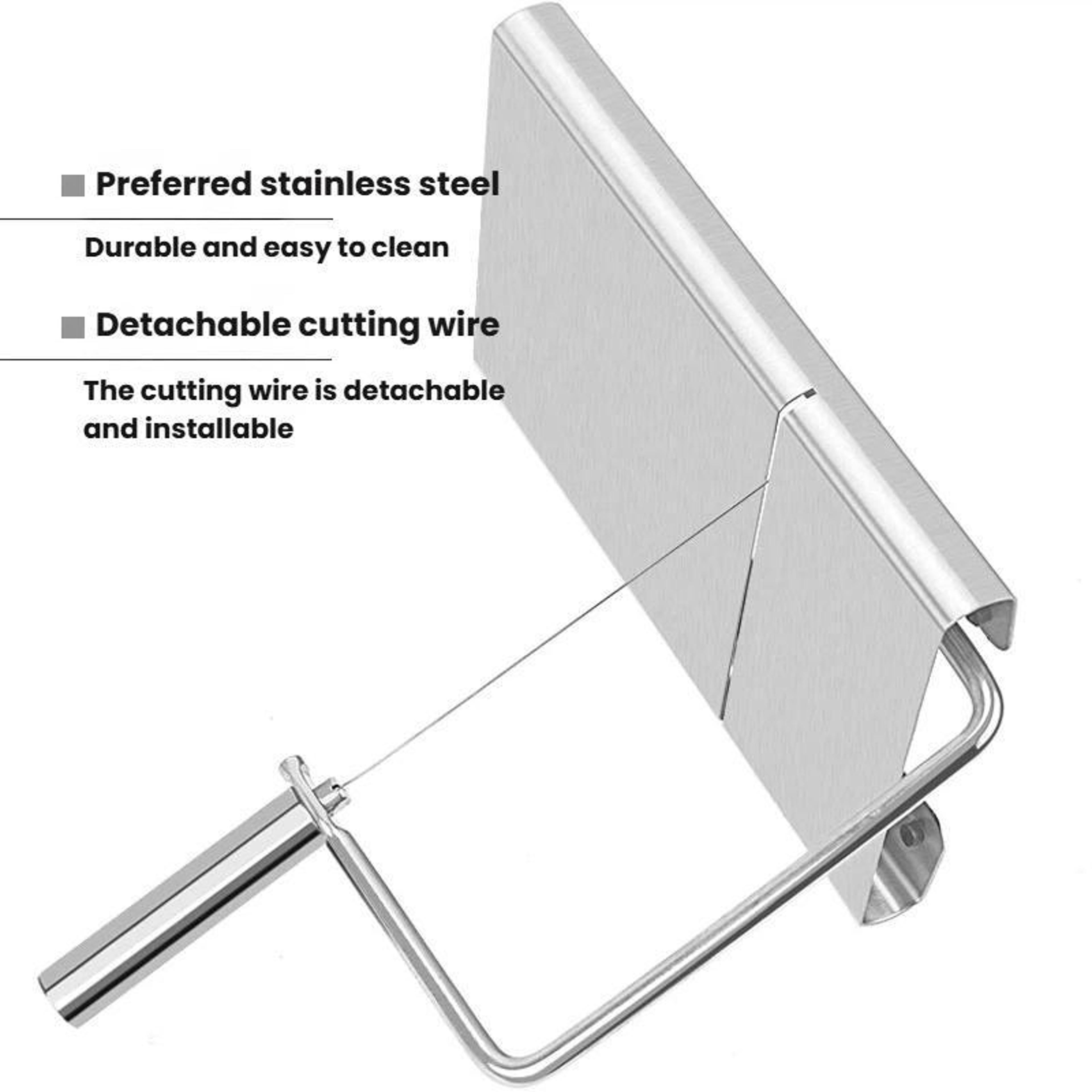 LsCook Stainless Steel Cheese Slicer Multi Function Cheese Cutter For Smooth Precision Slicing 1