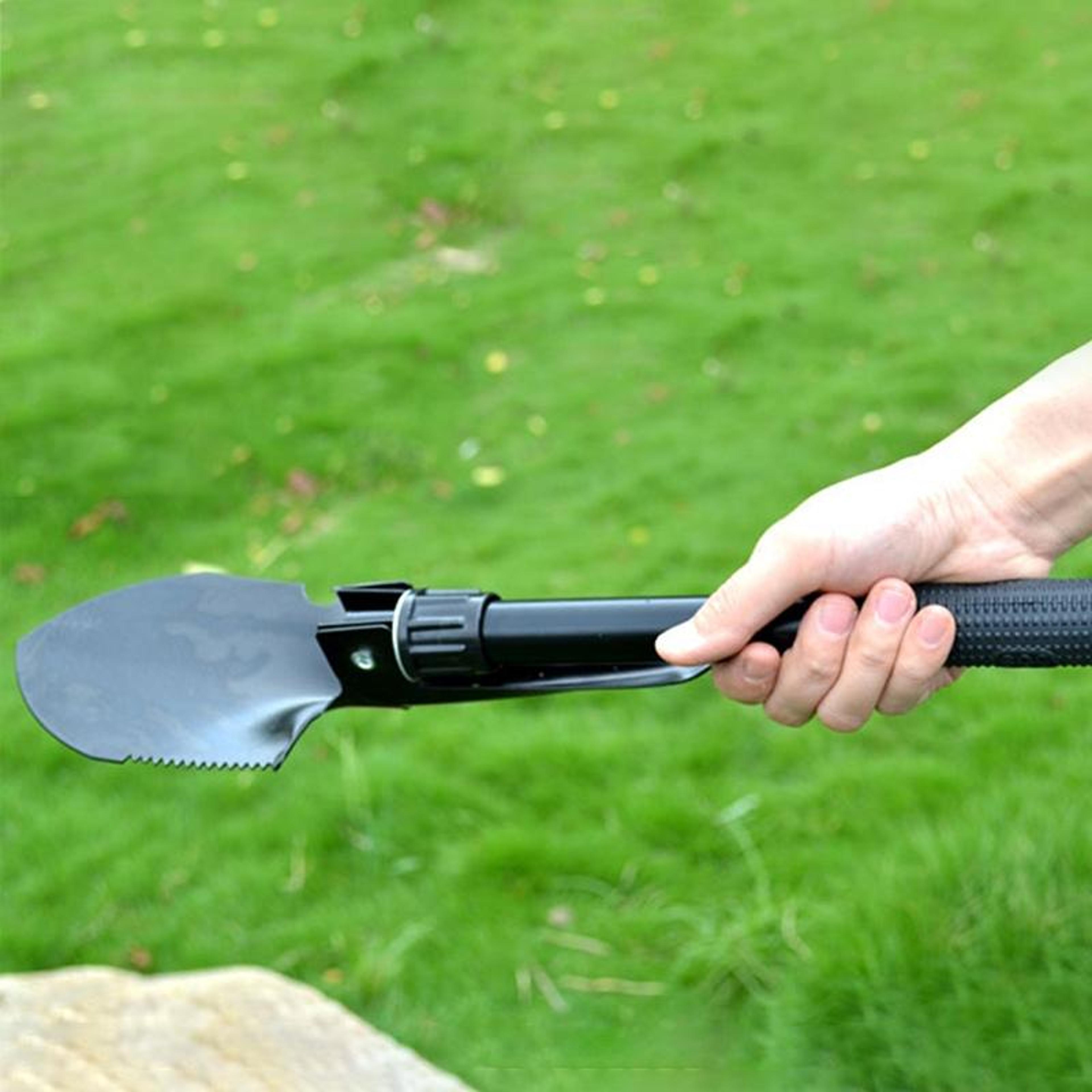 Portable Folding Camping Shovel Multi Function Survival Spade For Hiking Gardening And Emergency Us 7
