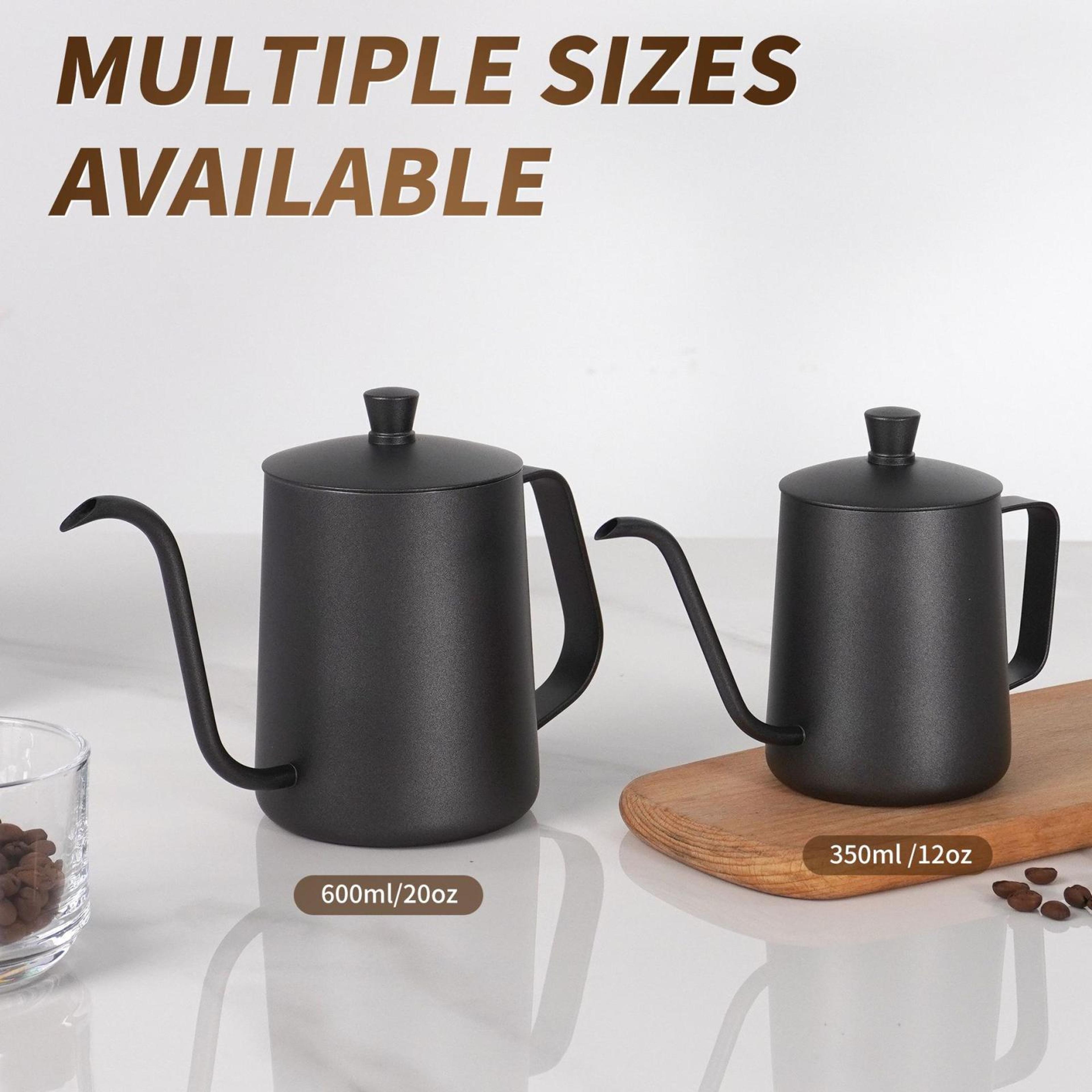 Stainless Steel Pour Over Coffee Pot With Swan Neck Spout For Precise Brewing 8
