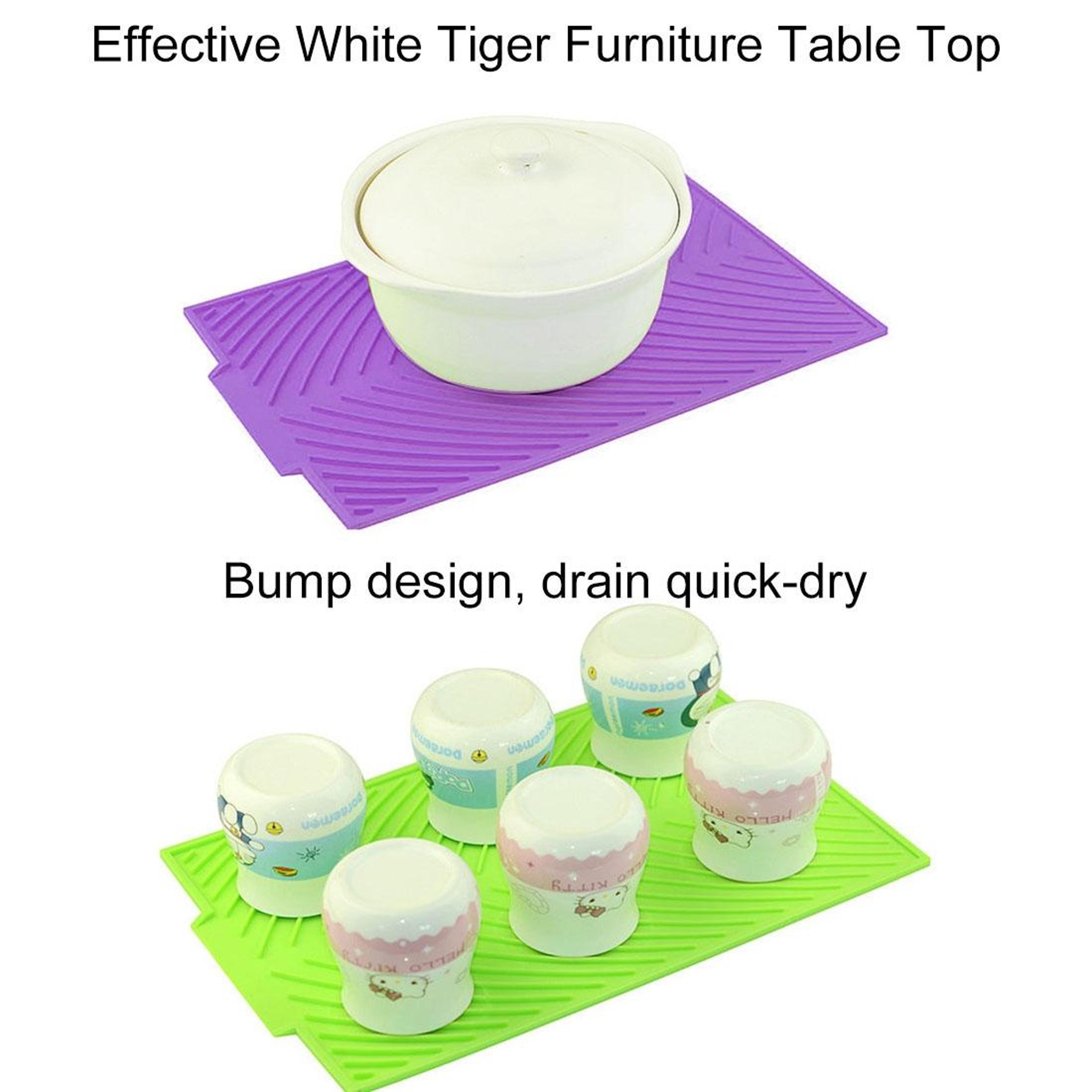 Foldable Silicone Drain Mat Heat Resistant Pad For Kitchen Sink Countertop 6