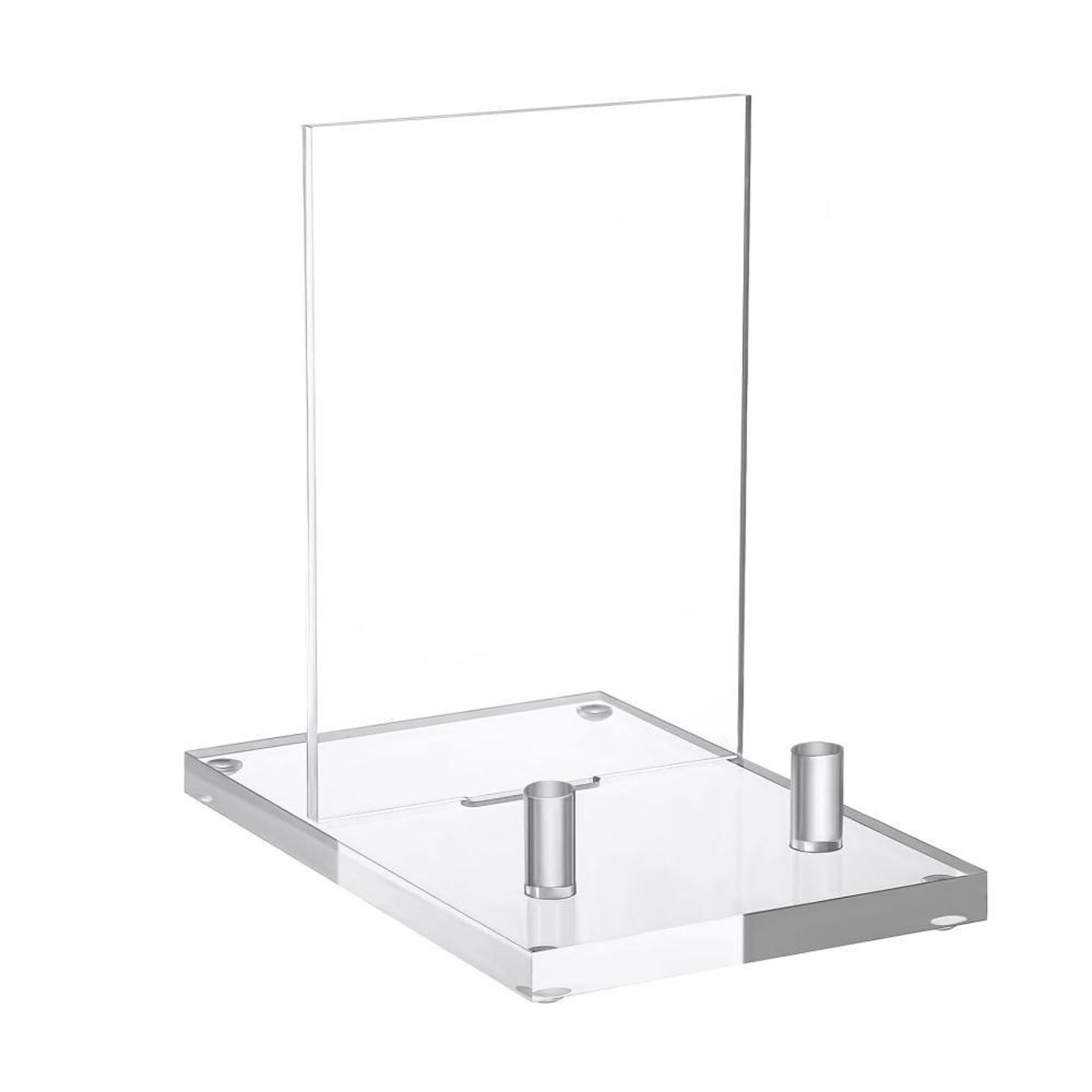 crystal clear acrylic display stand for books picture frames decorative plates and photos