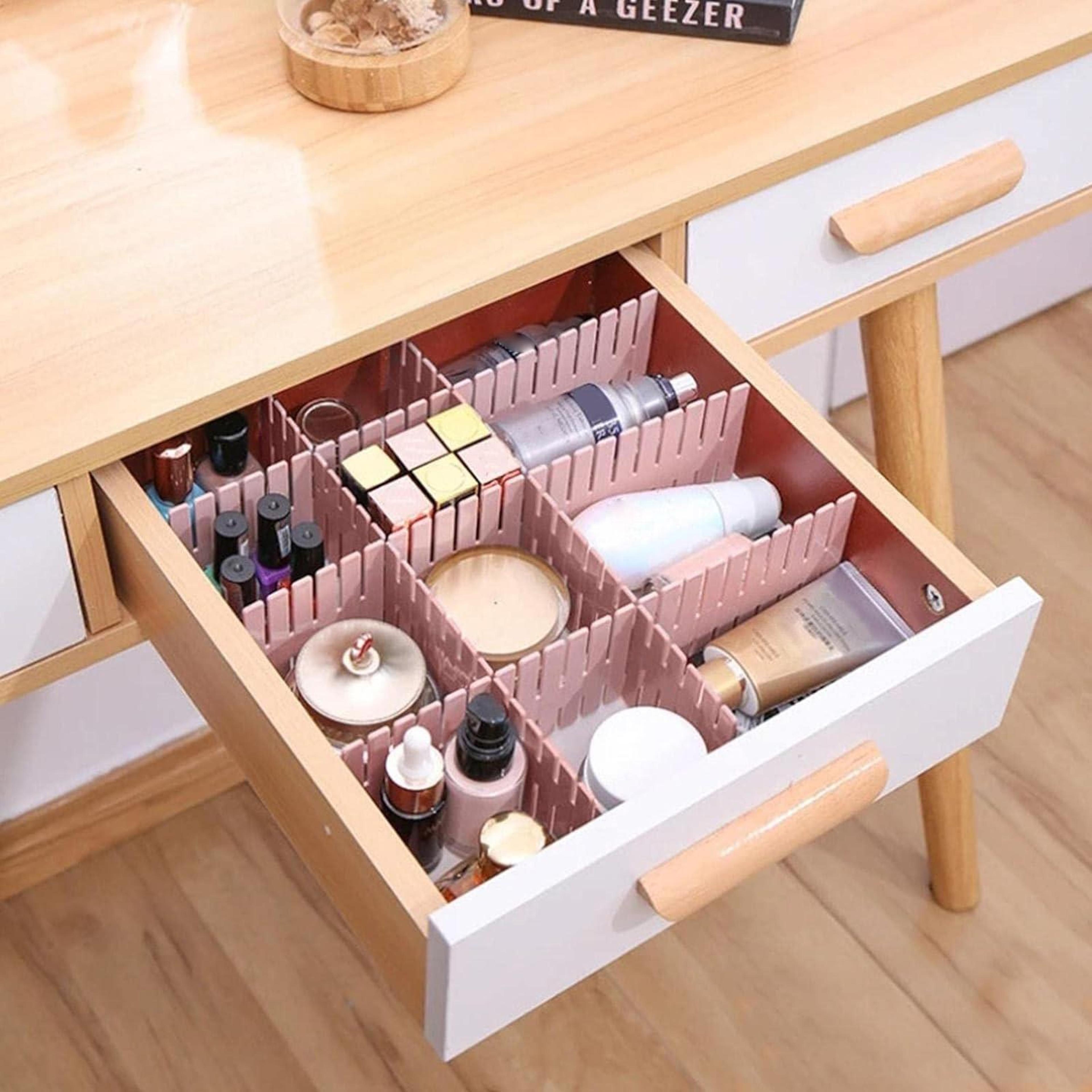 Adjustable Drawer Dividers Plastic Drawer Organizer Set Custom Storage Partition Boards 4