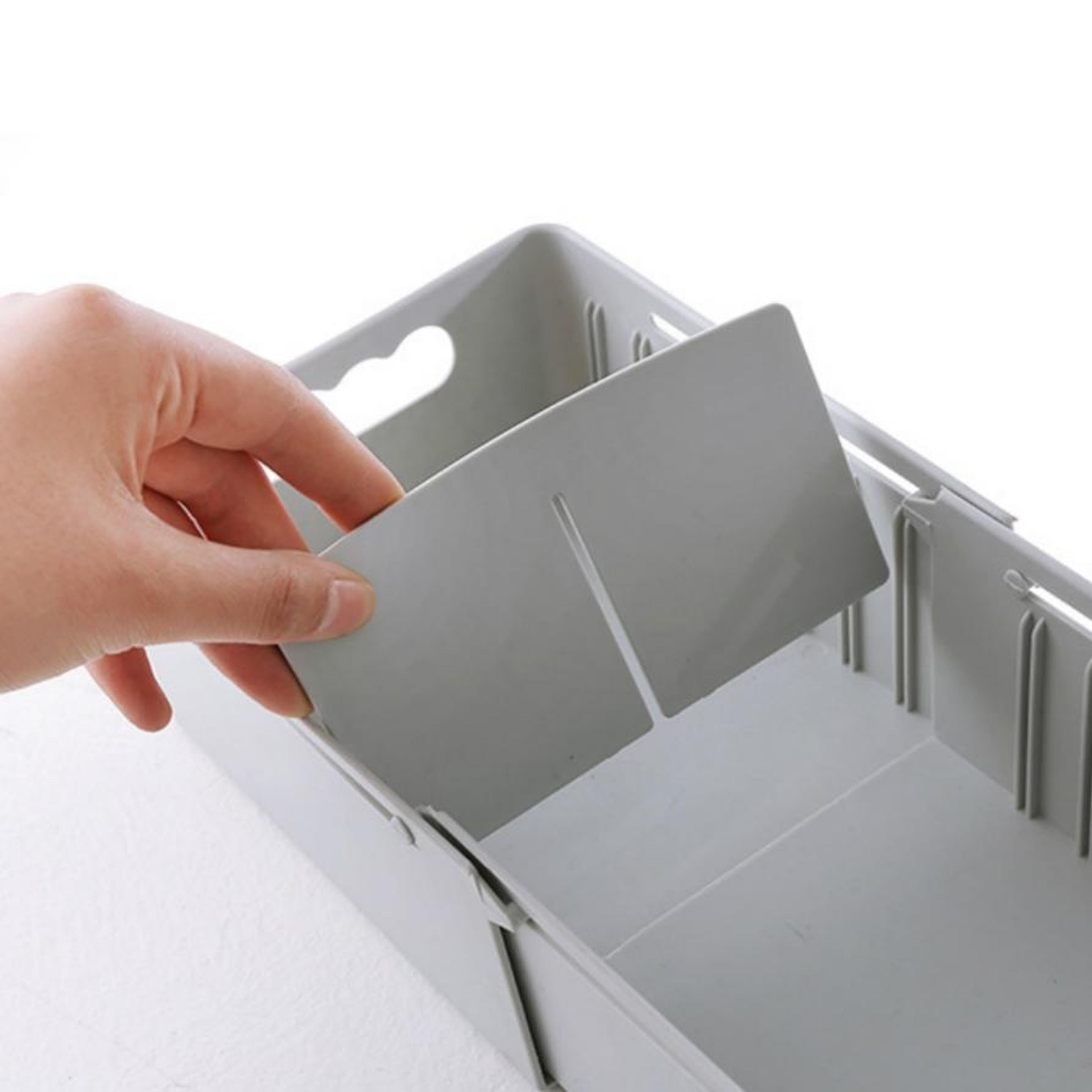 Adjustable Socks Storage Box Compartment Drawer Organizer For Closet And Wardrobe 3