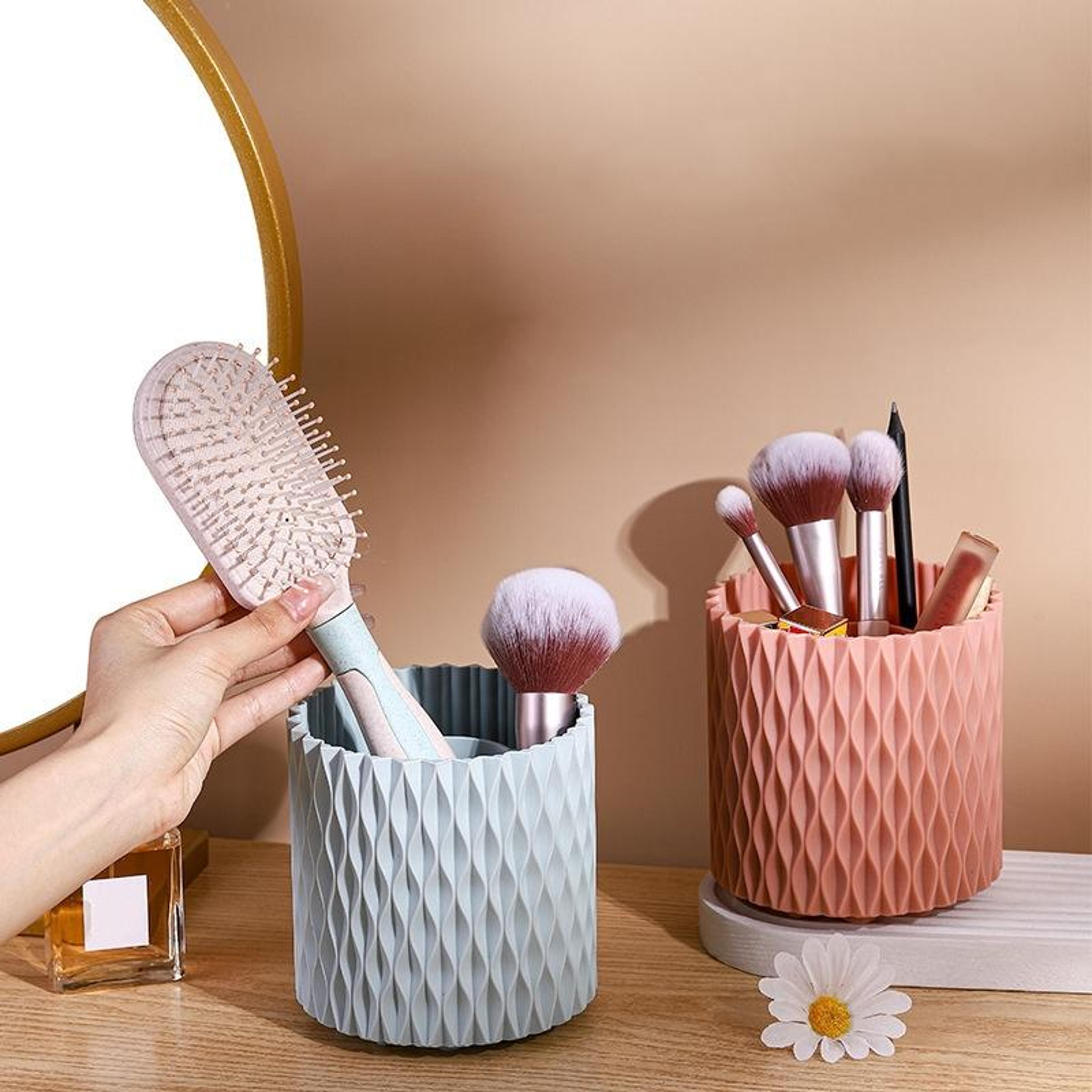 Makeup Brush Holder Desk Organizer Multifunctional Pen Holder Desktop Storage Organizer 4
