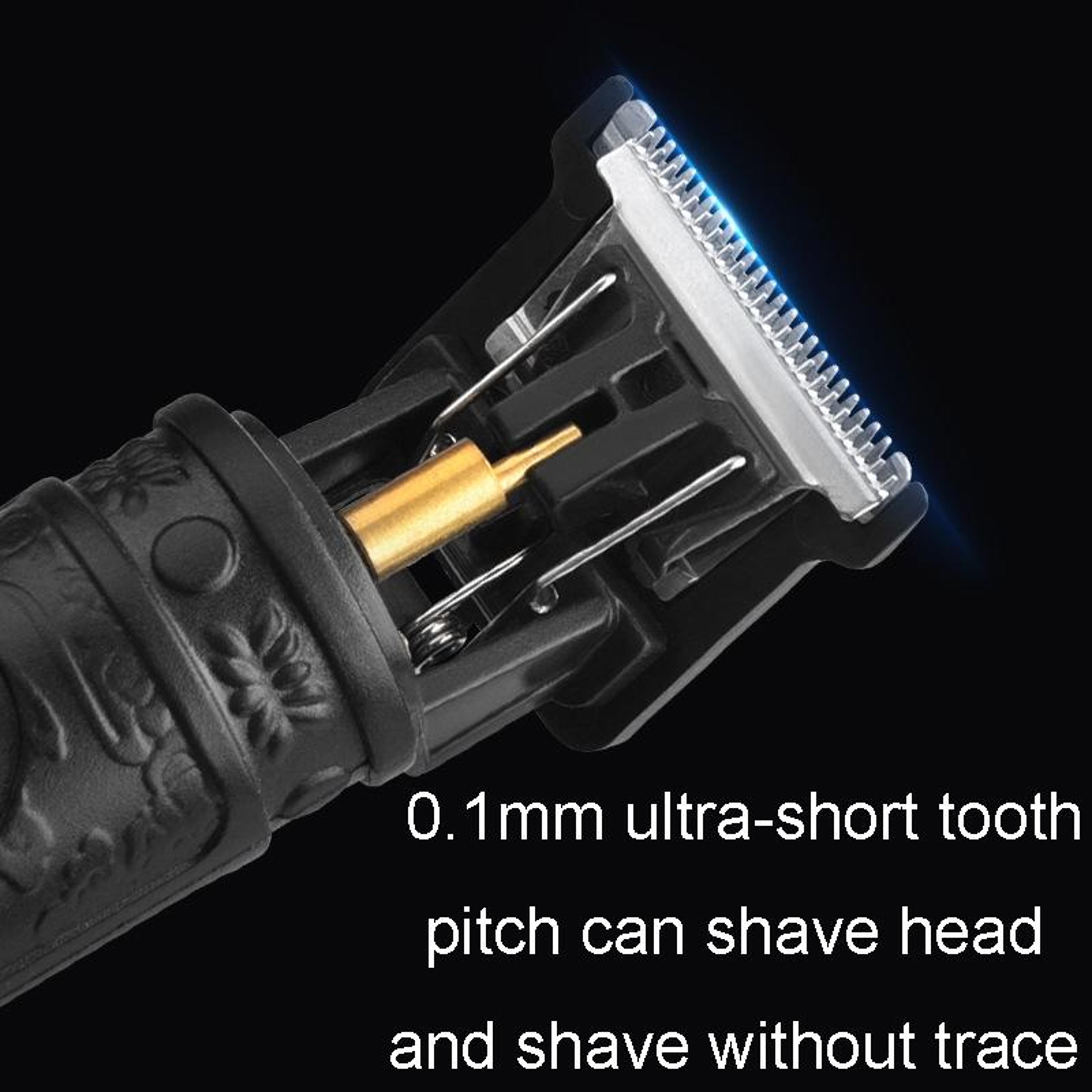 Professional Hair Clipper Cordless Hair Trimmer USB Rechargeable T Blade Grooming Kit 7