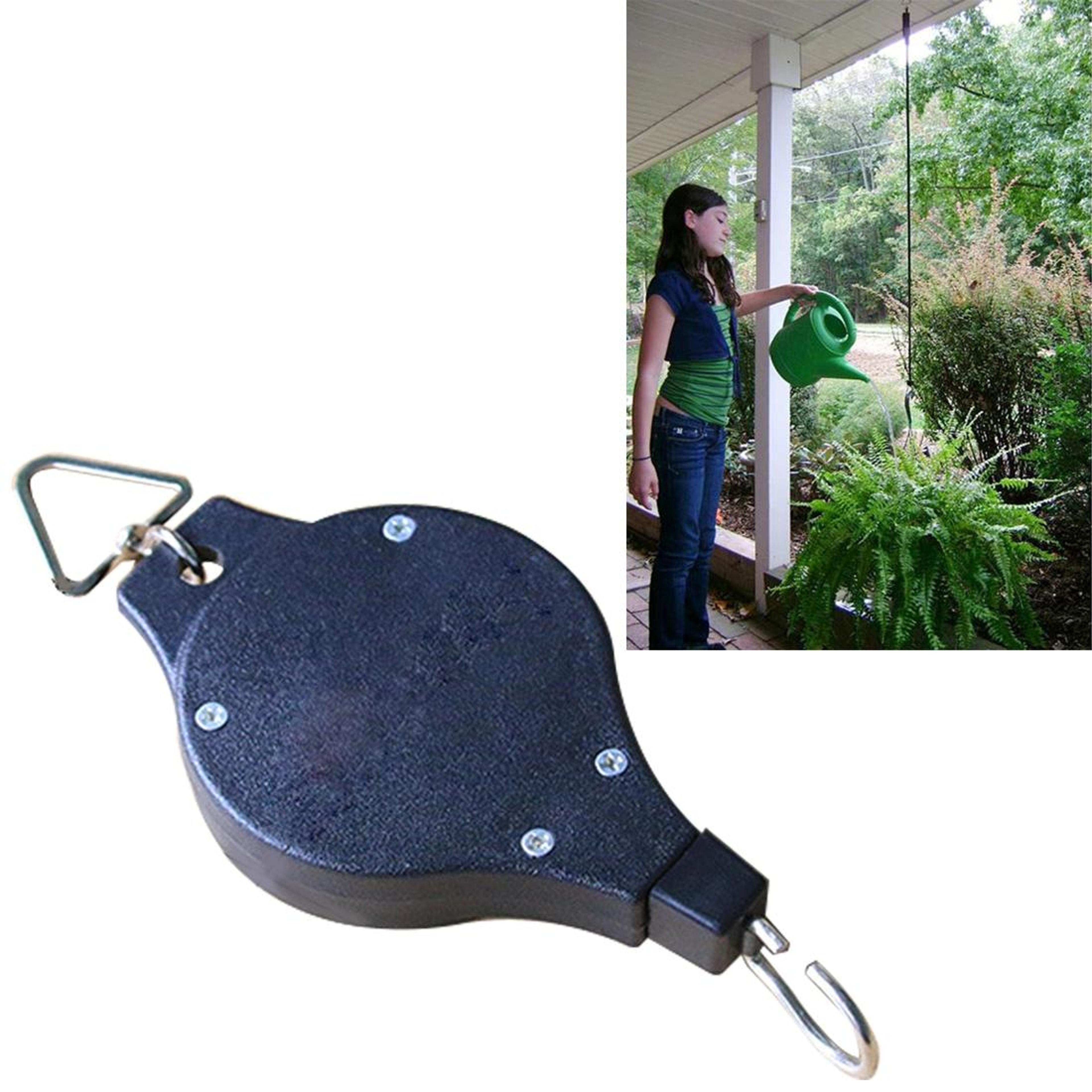 heavy duty adjustable plant pulley retractable plant hanger for hanging baskets and planters