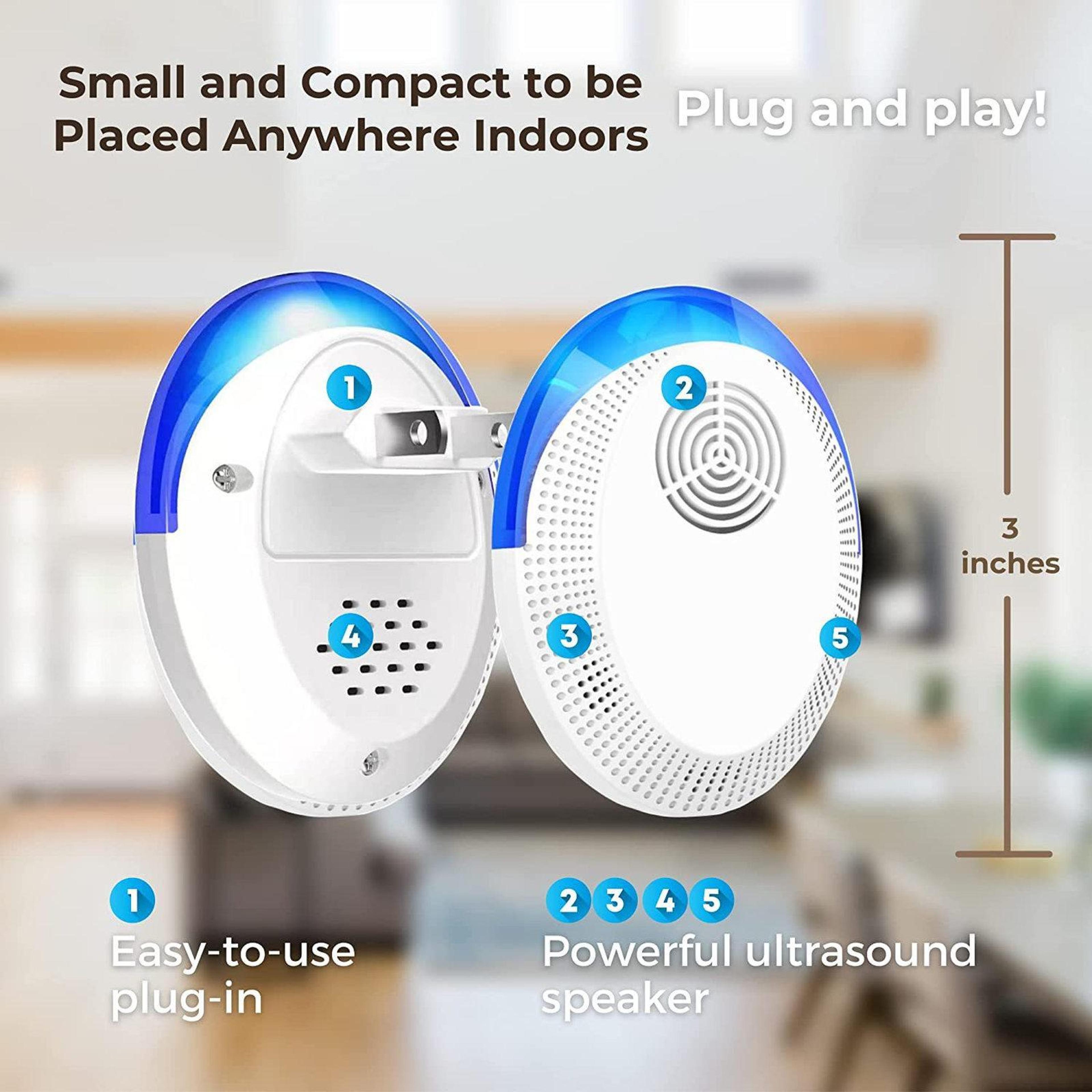 Intelligent Ultrasonic Pest Repeller Plug In Indoor Mosquito Repellent For Mice Cockroaches And Rod 5