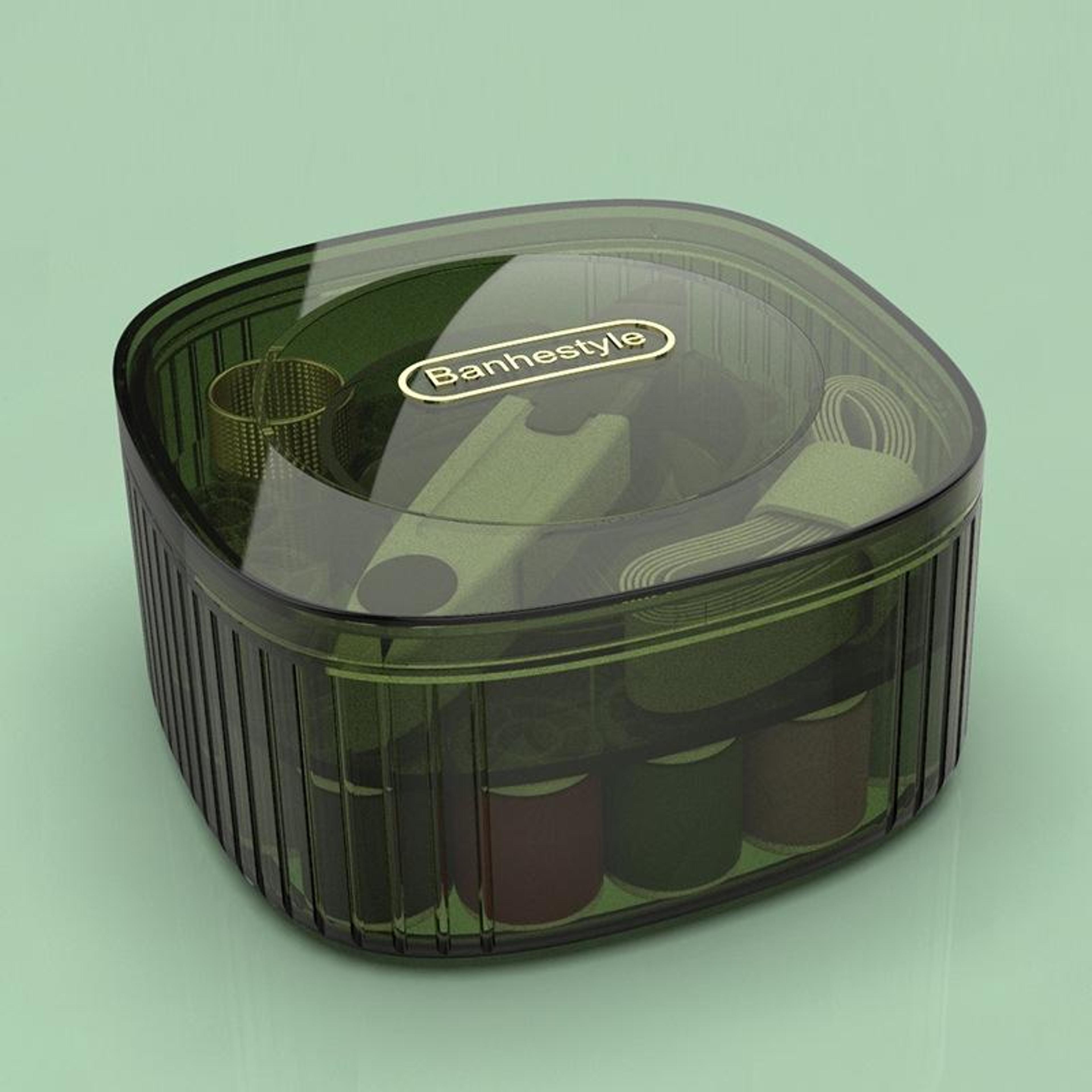 portable sewing kit needle and thread kit storage box for home travel and quick repairs