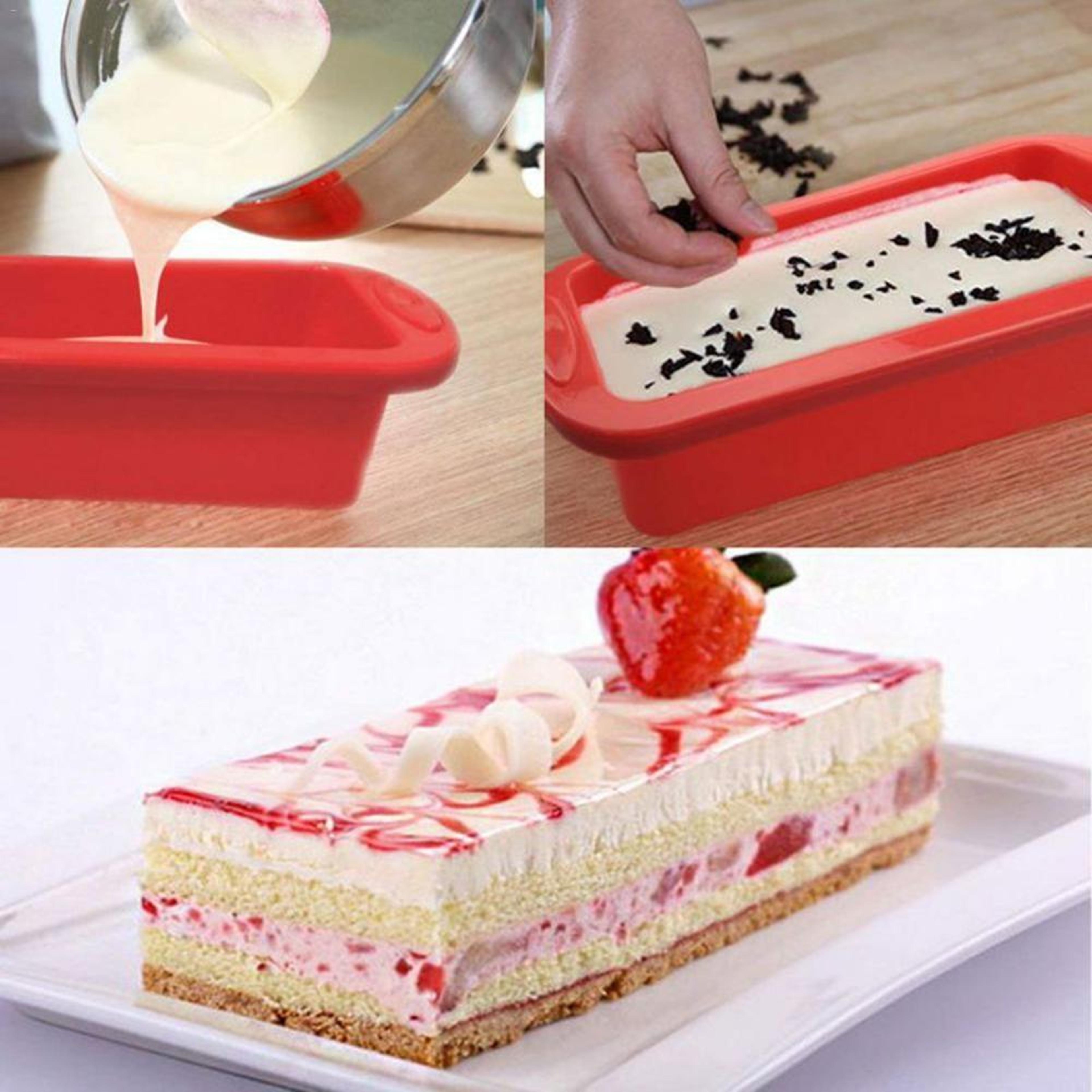 Gray Rectangular Silicone Mold For Cake Decorating Accessories And Treats 3