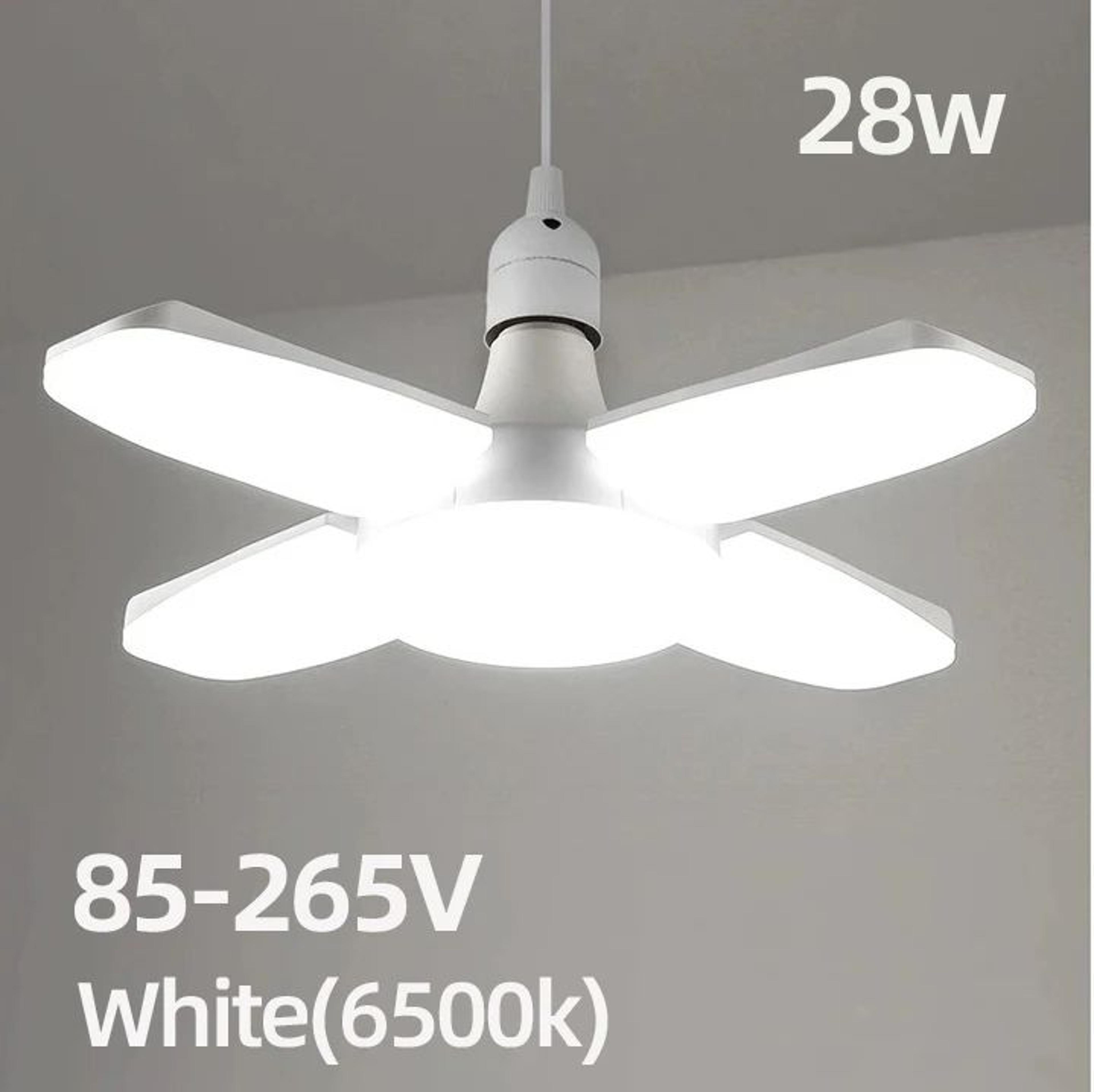 Fan Foldable LED Bulb EnergySaving Deformation Ceiling Light For Home Garage  Warehouse 7