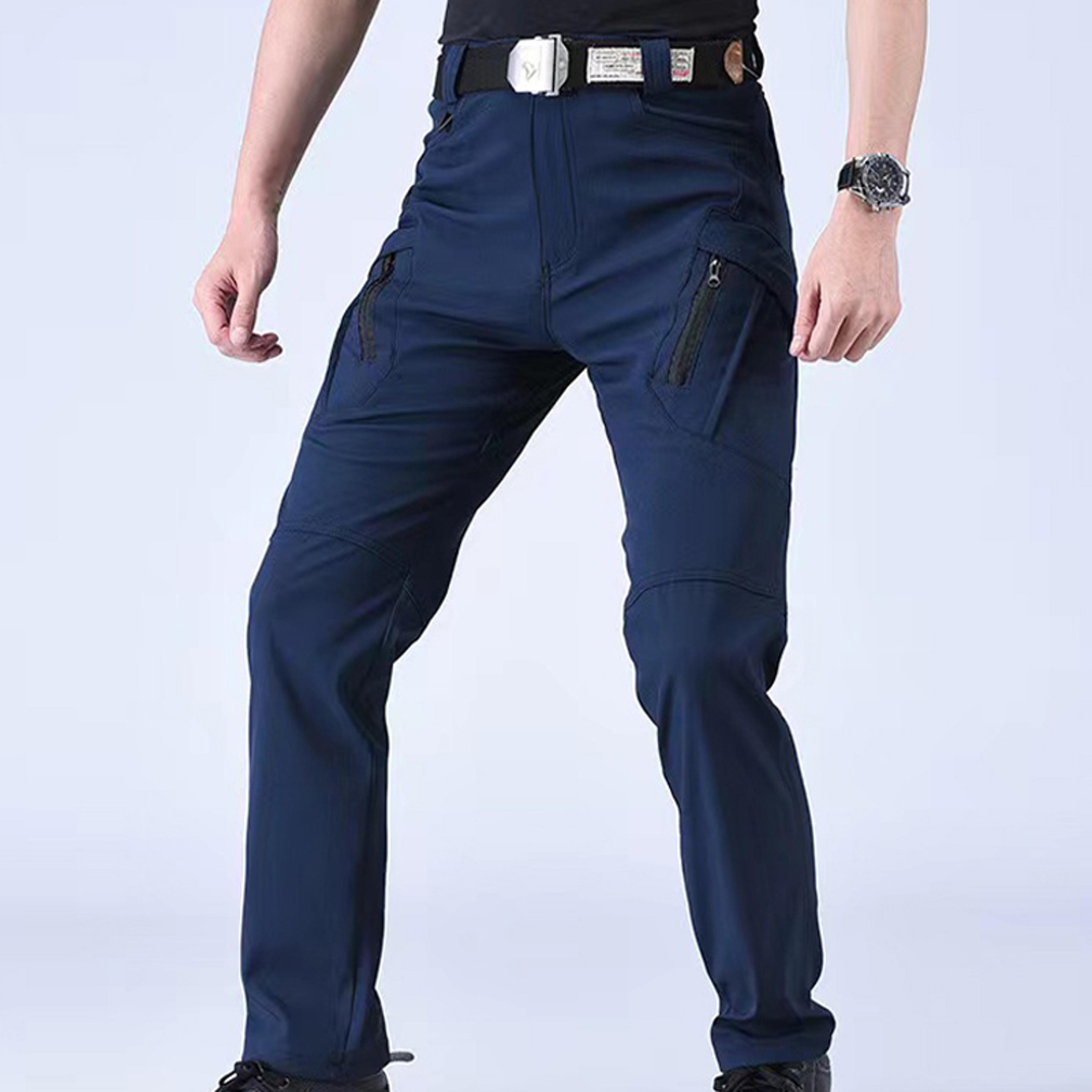 Men Tactical Cargo Pants Spring  Autumn Elastic Waist Combat Hiking Camping  Outdoor Work Trousers 3