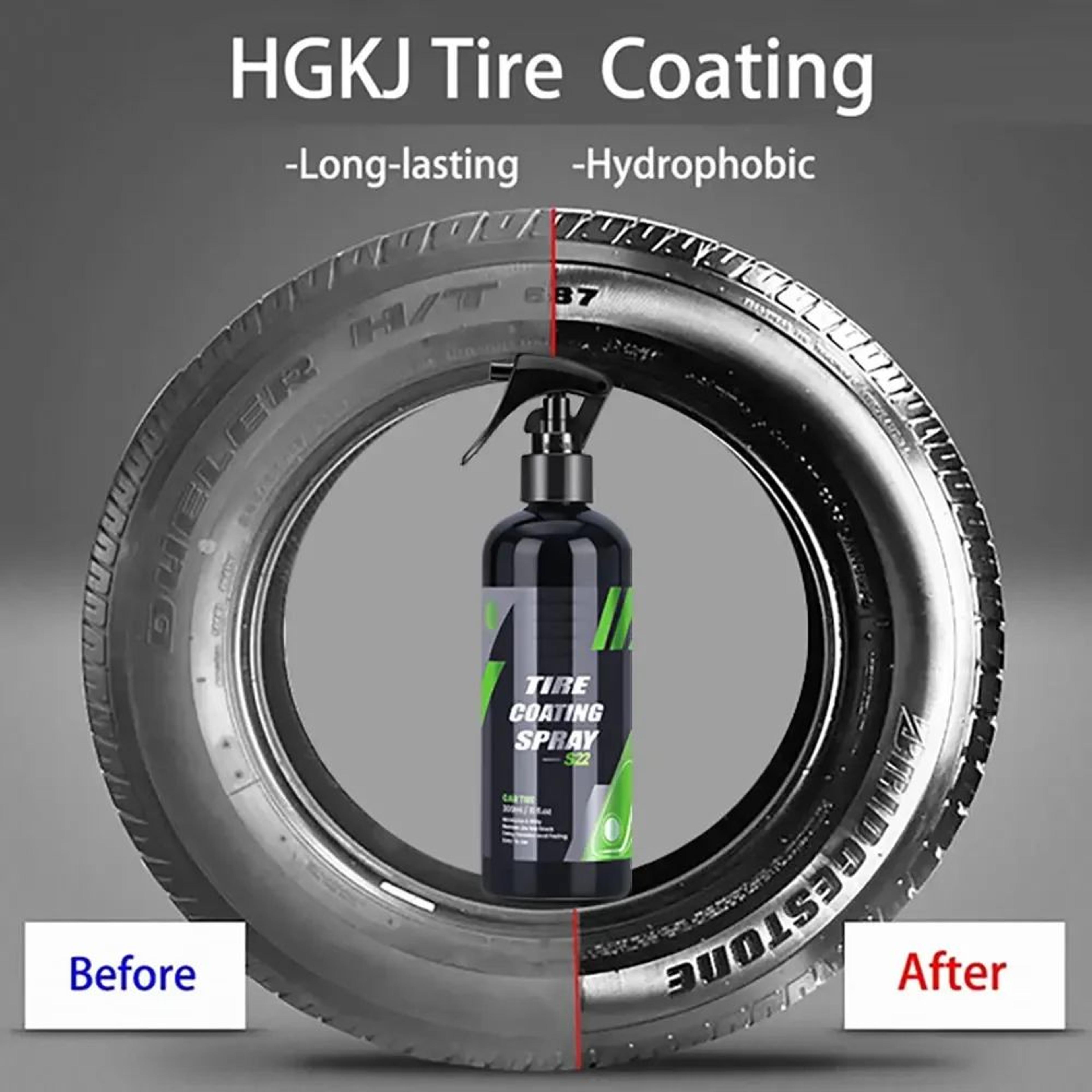Blackening Ceramic Coating Spray For Car Tires Liquid Refurbishing Agent Tire Shine And Protection