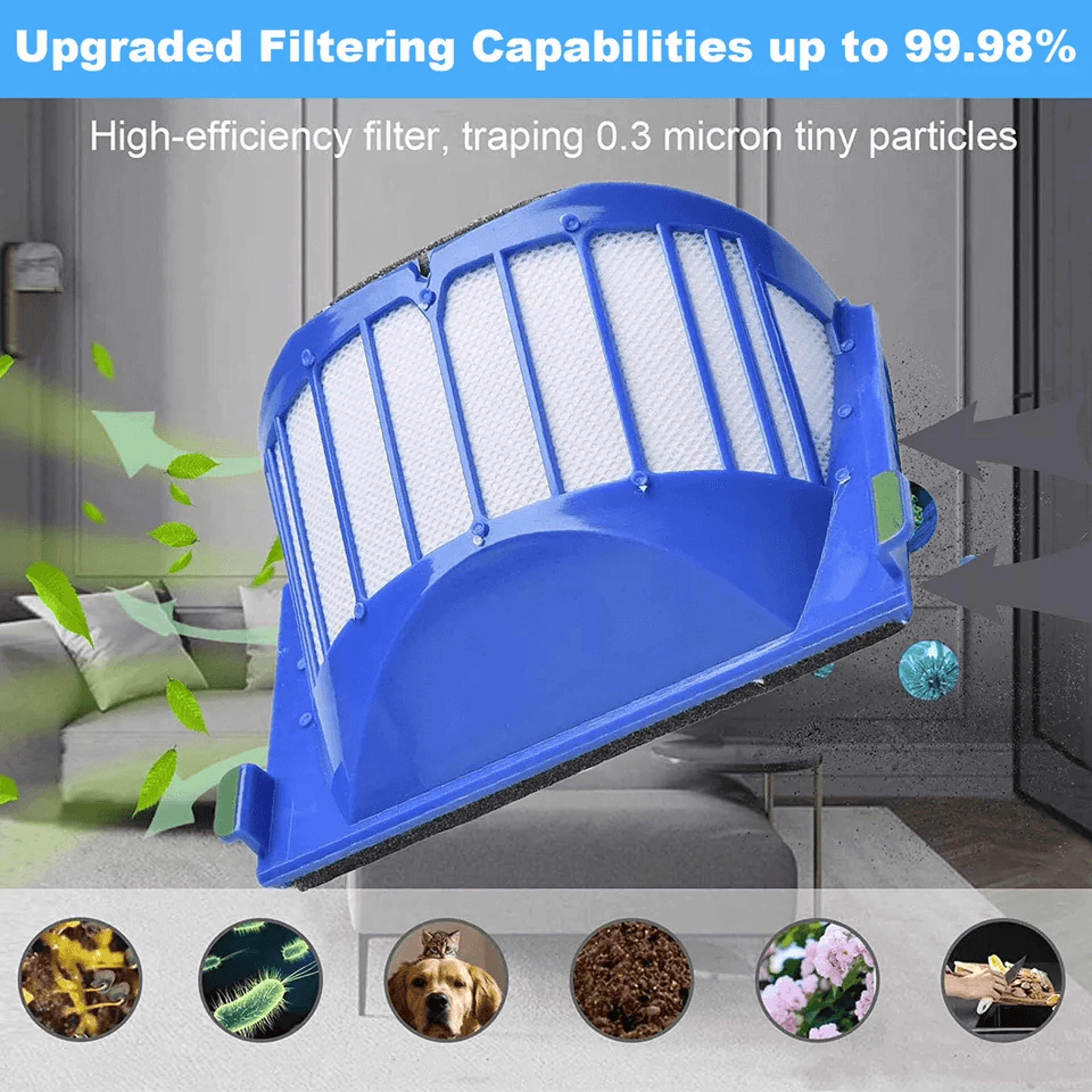 Vacuum Filter Brush Cleaner Replacement Kit For IRobot Roomba Compatible With Durable Side Brush An 3