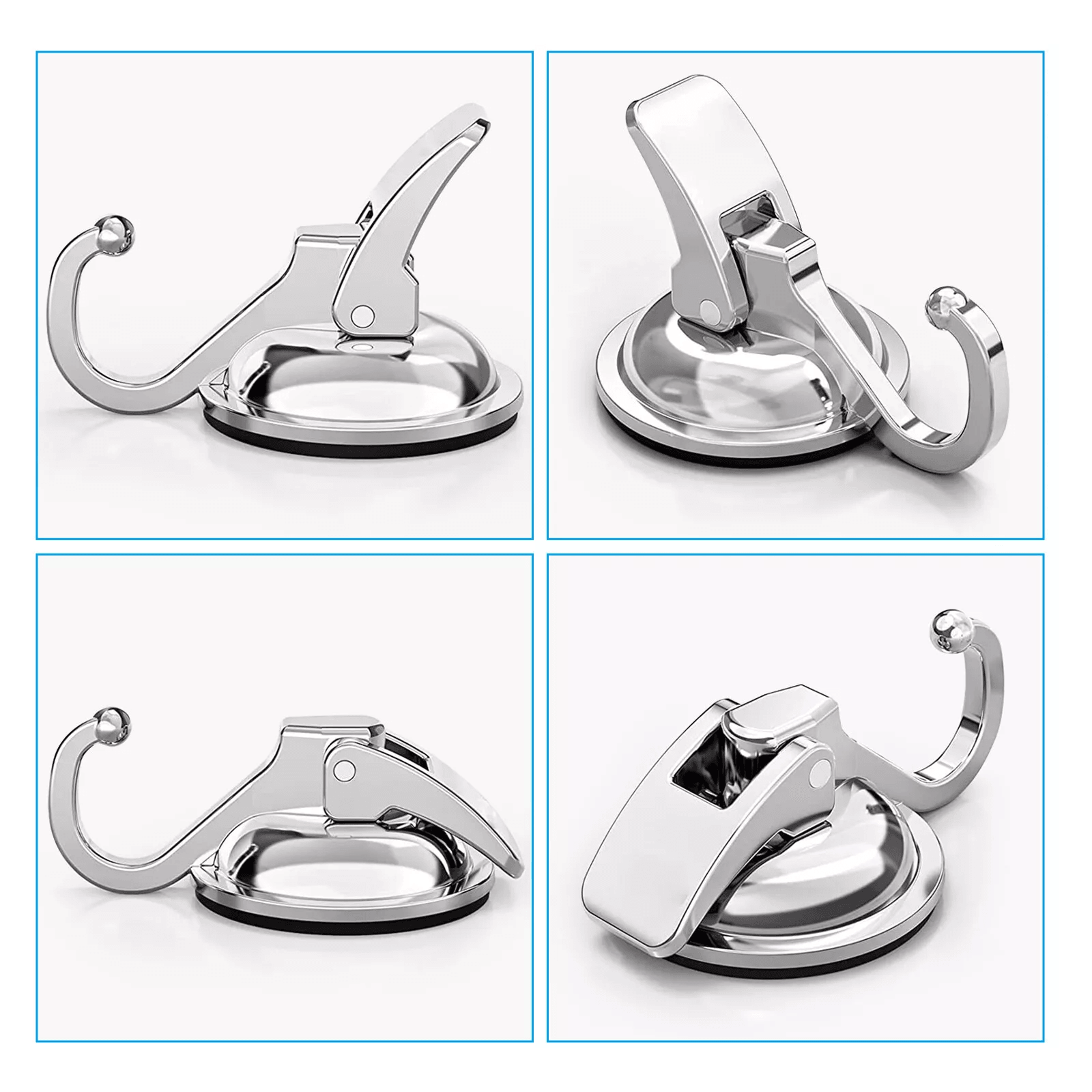 Heavy Duty Strong Suction Cup Hooks For Kitchen  Bathroom Waterproof Wall Hanger For Easy Installat 4