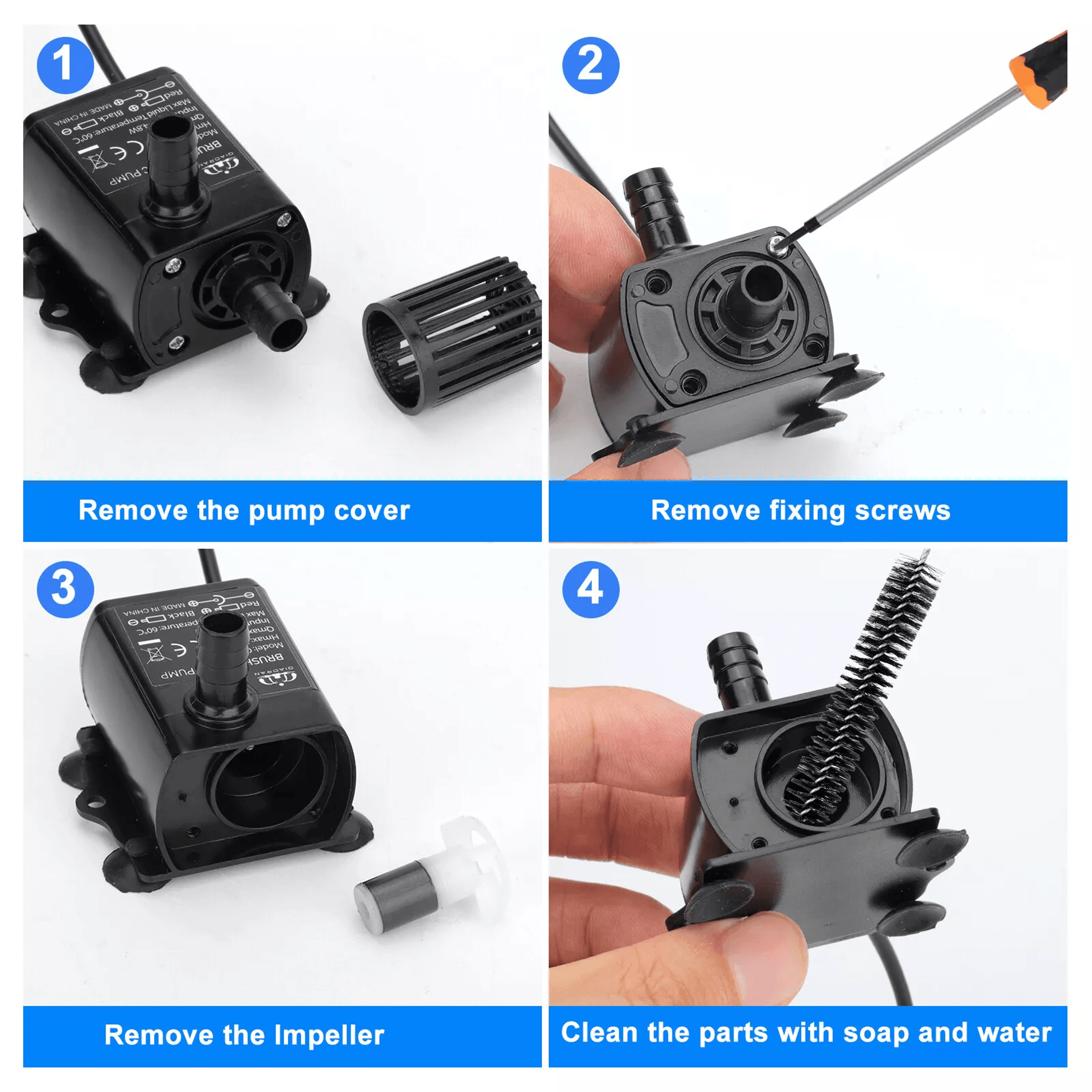 Aquarium Flow Adjustable Submersible Water Pump For Pond Fountain  Hydroponics 4