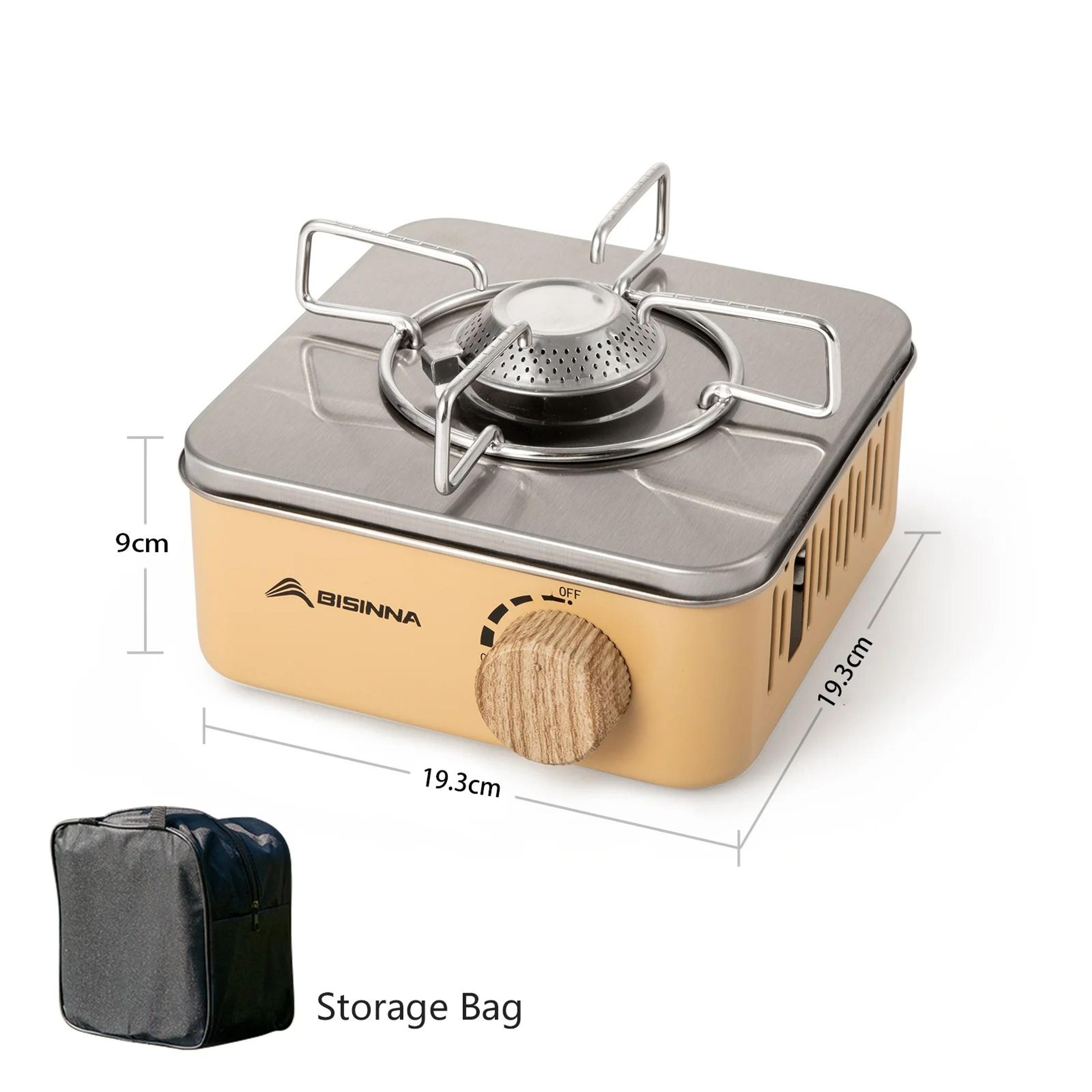 Camping Gas Stove With High Firepower Portable Outdoor Gas Burner Cassette Furnace For Picnic  Camp