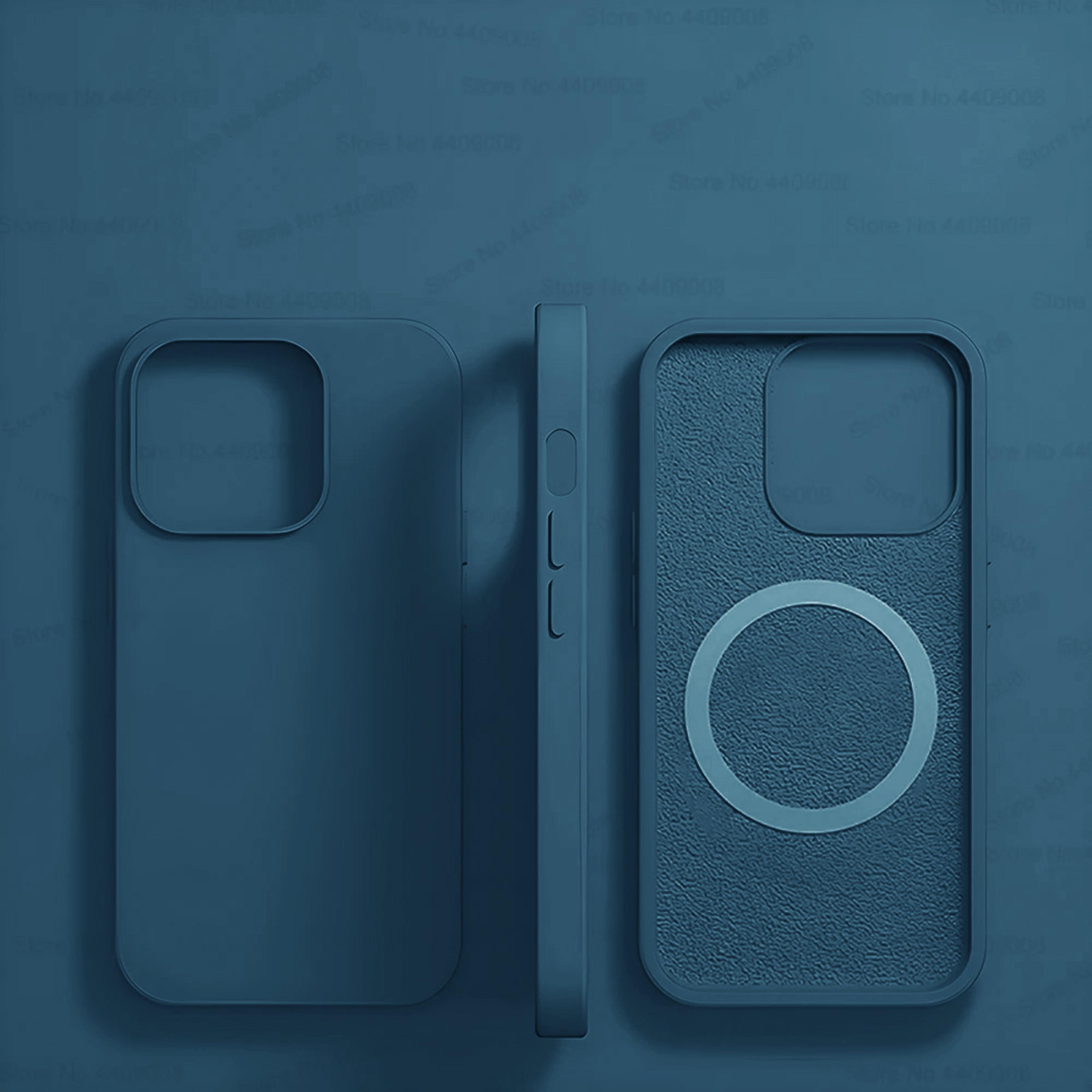 magsafe liquid silicone magnetic case for iphone 16/15/14/13/12/11 pro max | wireless charging & shockproof