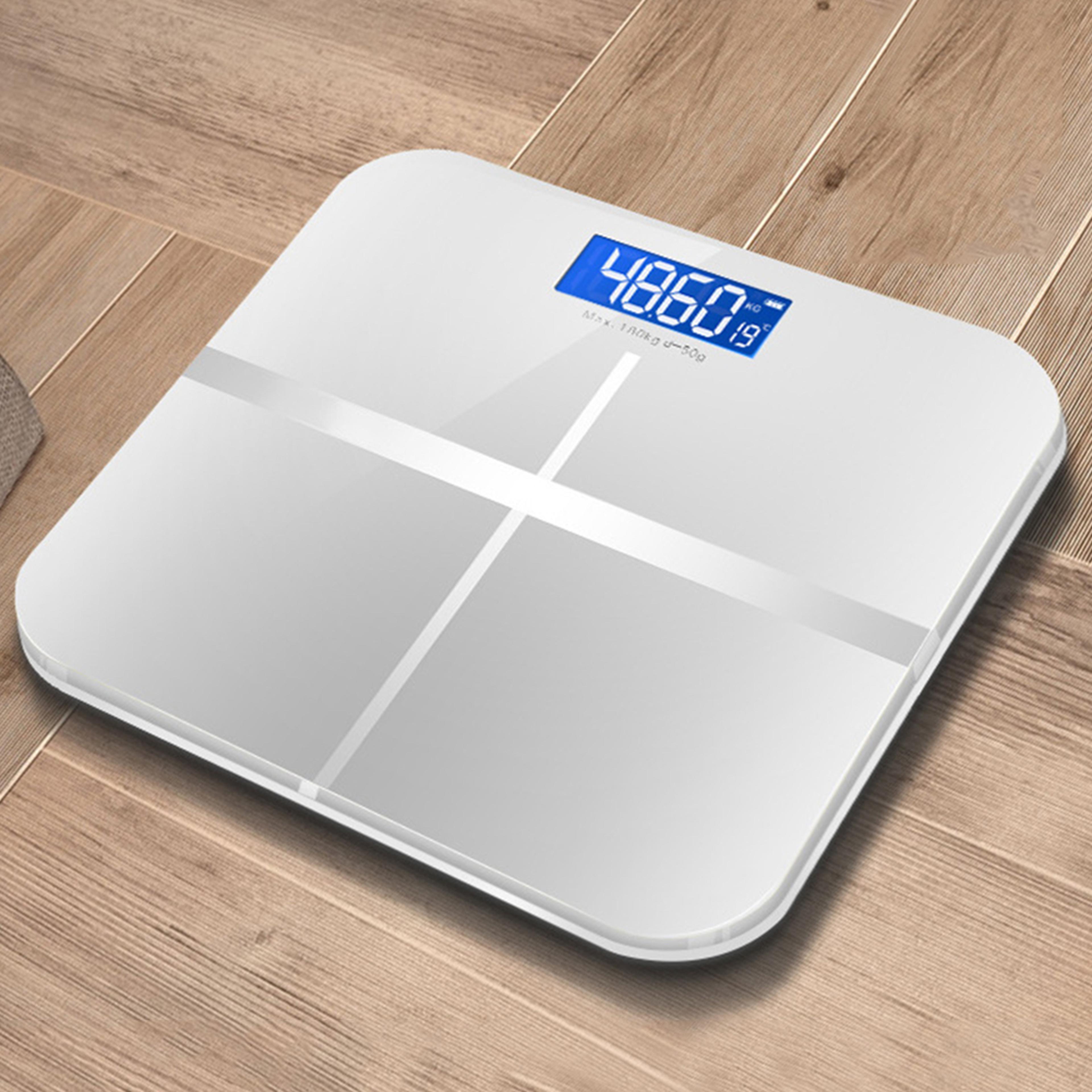 usb charging precision electronic scale for home office adult, led display smart body weight scale & weight loss