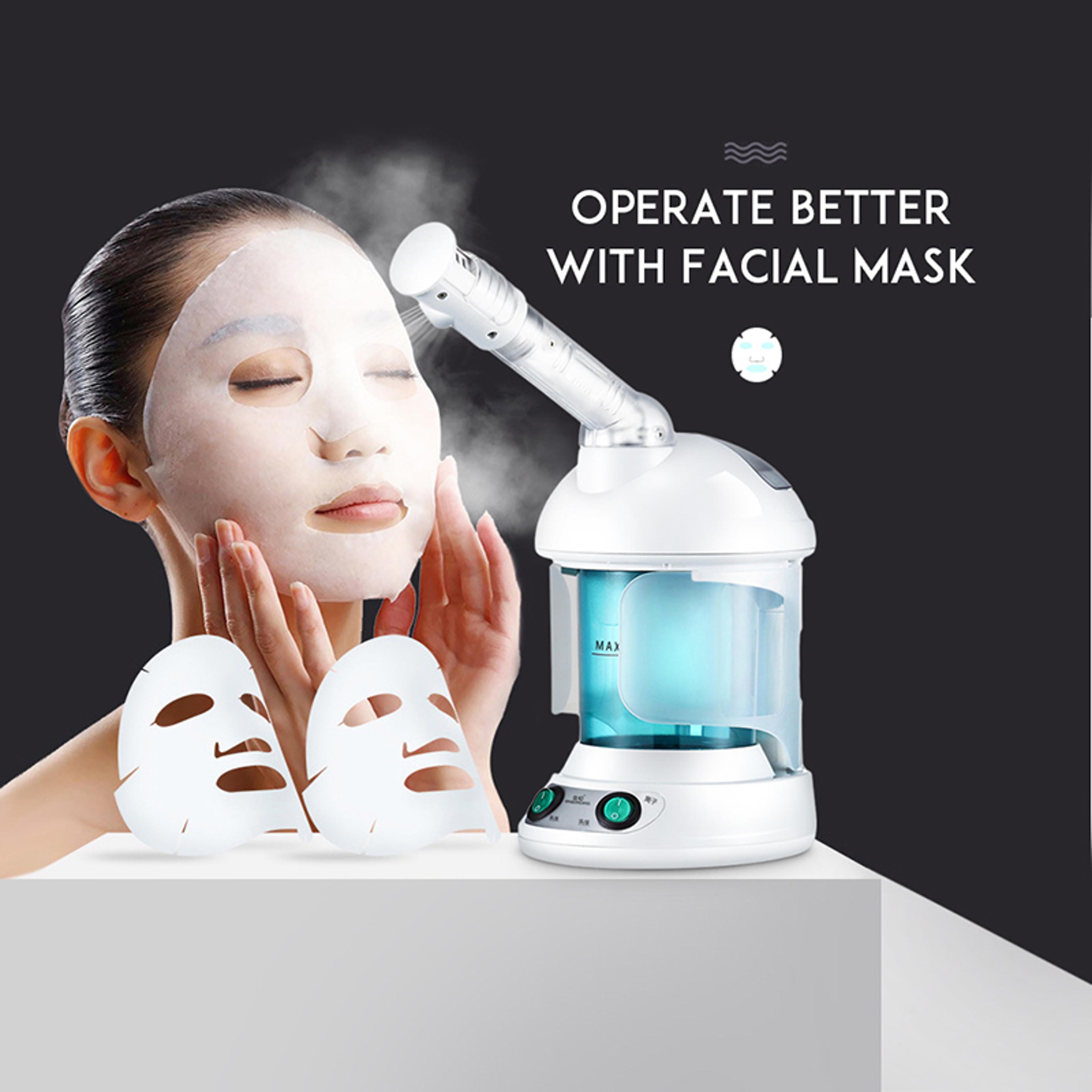 Custom Hot Sale Face Mist Spray Portable Ionic Facial Steamer For Home Spa  Skin Care Hydration 3