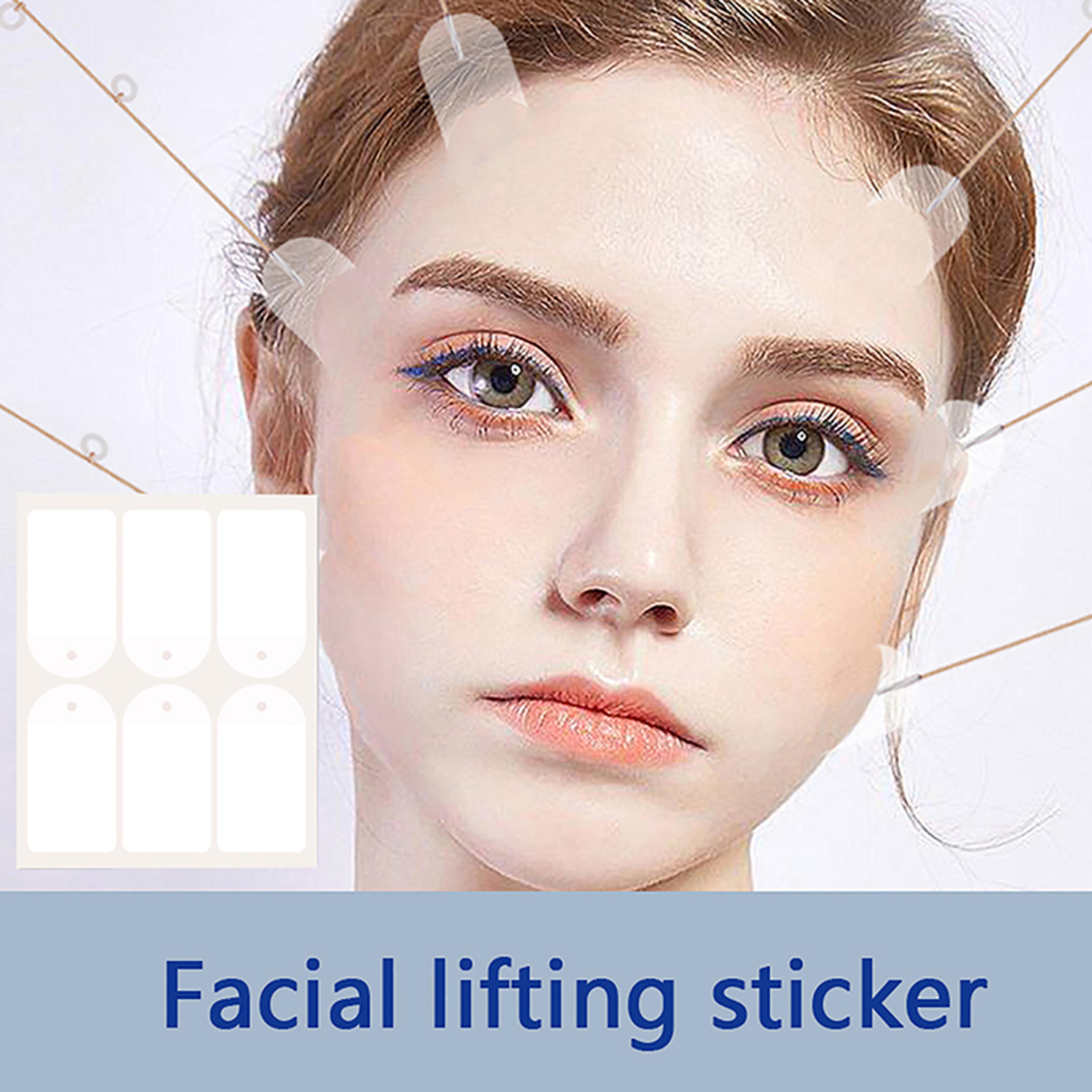 invisible thin face stickers, v-shape fast lifting facial lift up tape for neck, eye & double chin wrinkle reduction