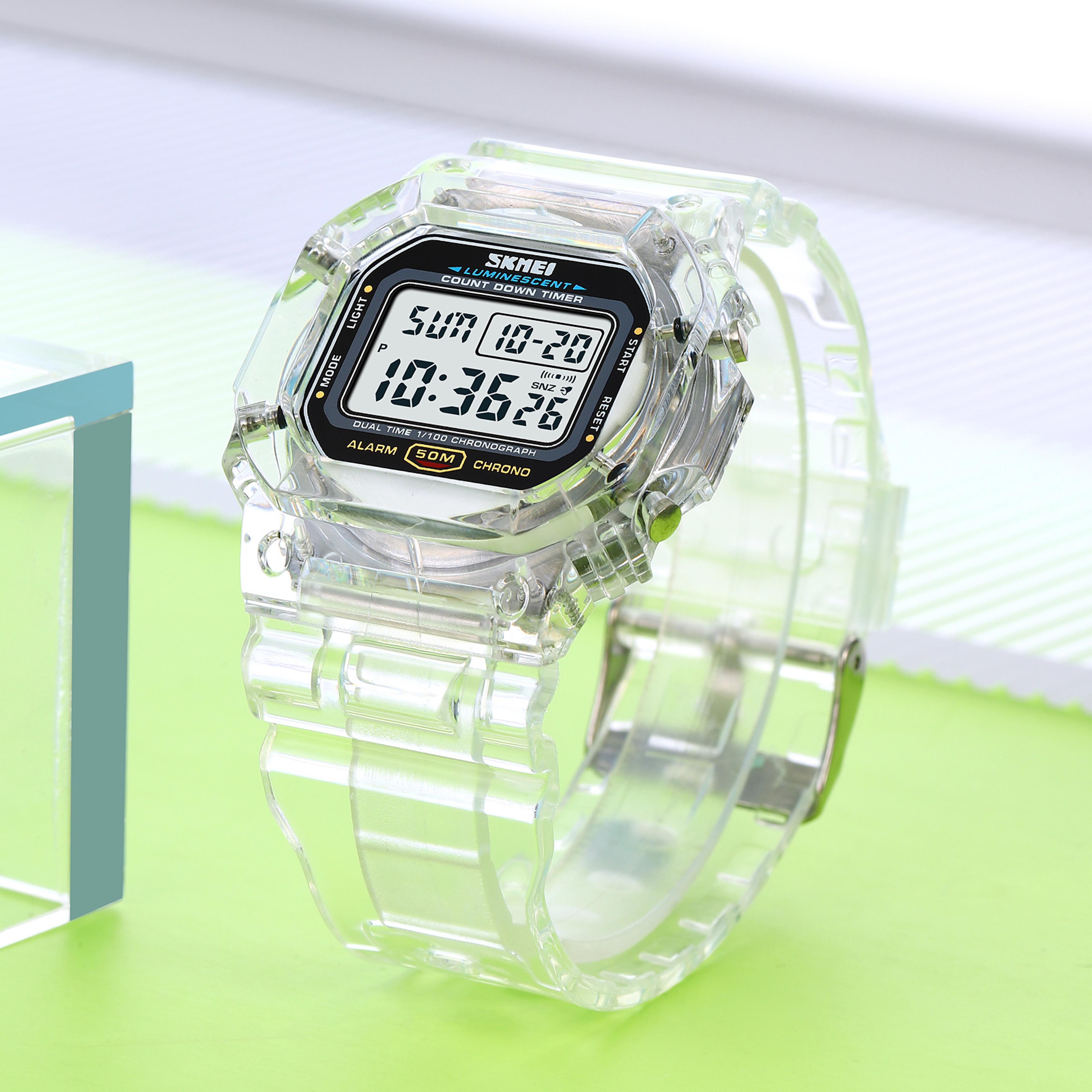 SKMEI Digital Watch For Men 5Bar Waterproof Stopwatch Multifunctional Back Light Wristwatches Reloj 1