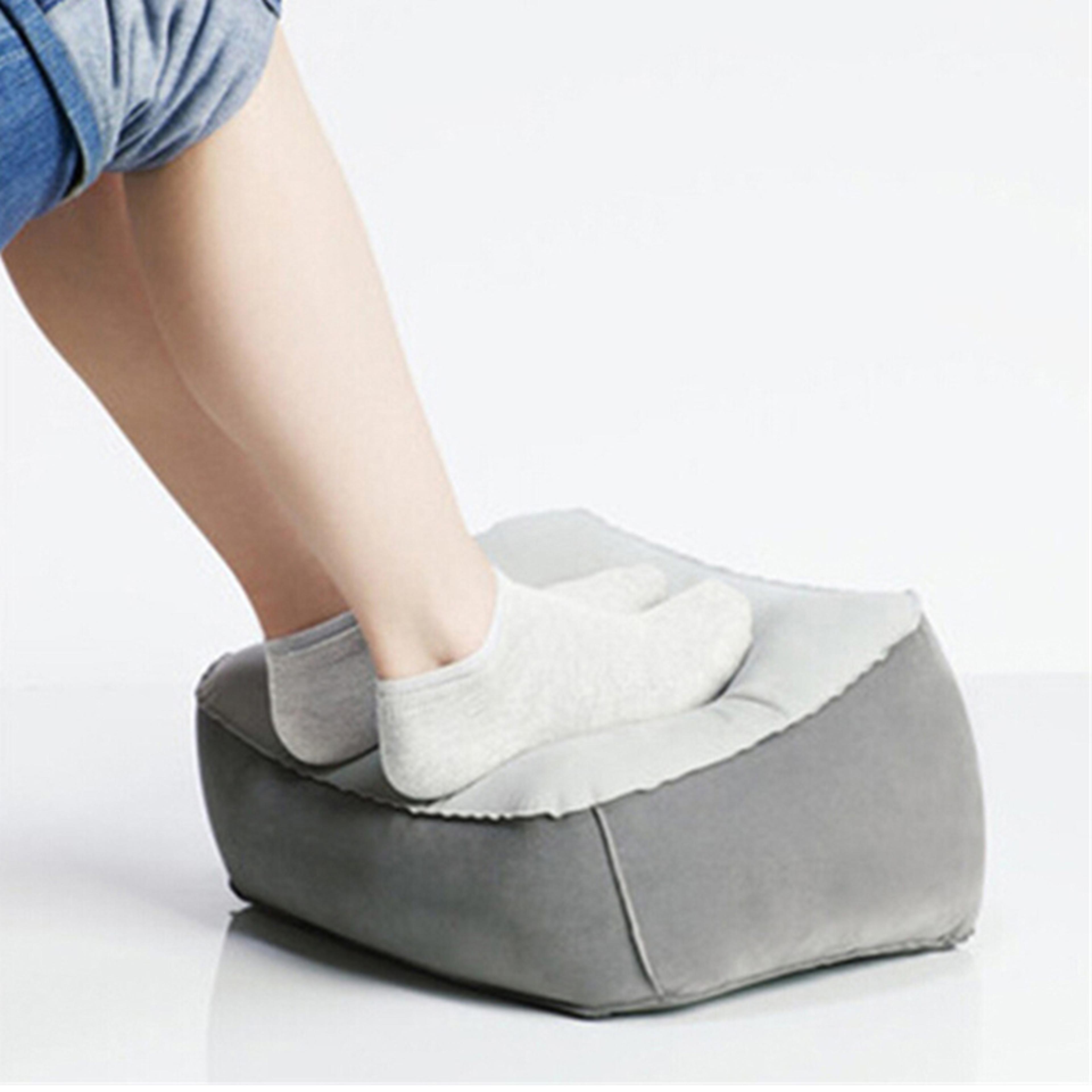 Inflatable Footrest Pillow PVC Foot Rest Air Pillow Cushion For Travel Office Home Under Desk Relax 3