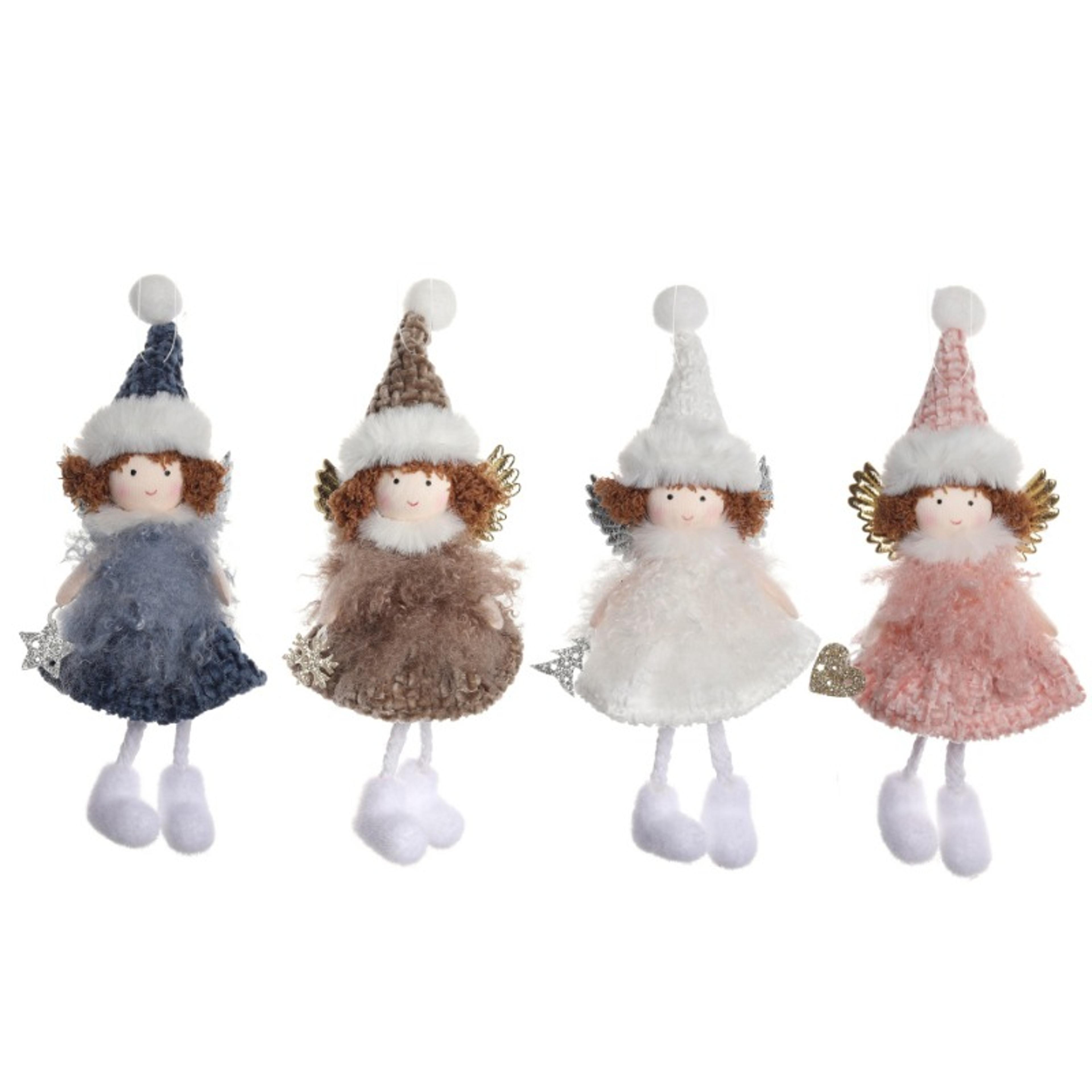 Cute Angel Christmas Doll Pendant Plush Hanging Girl Ornament Xmas Tree Decoration Holiday New Year 4