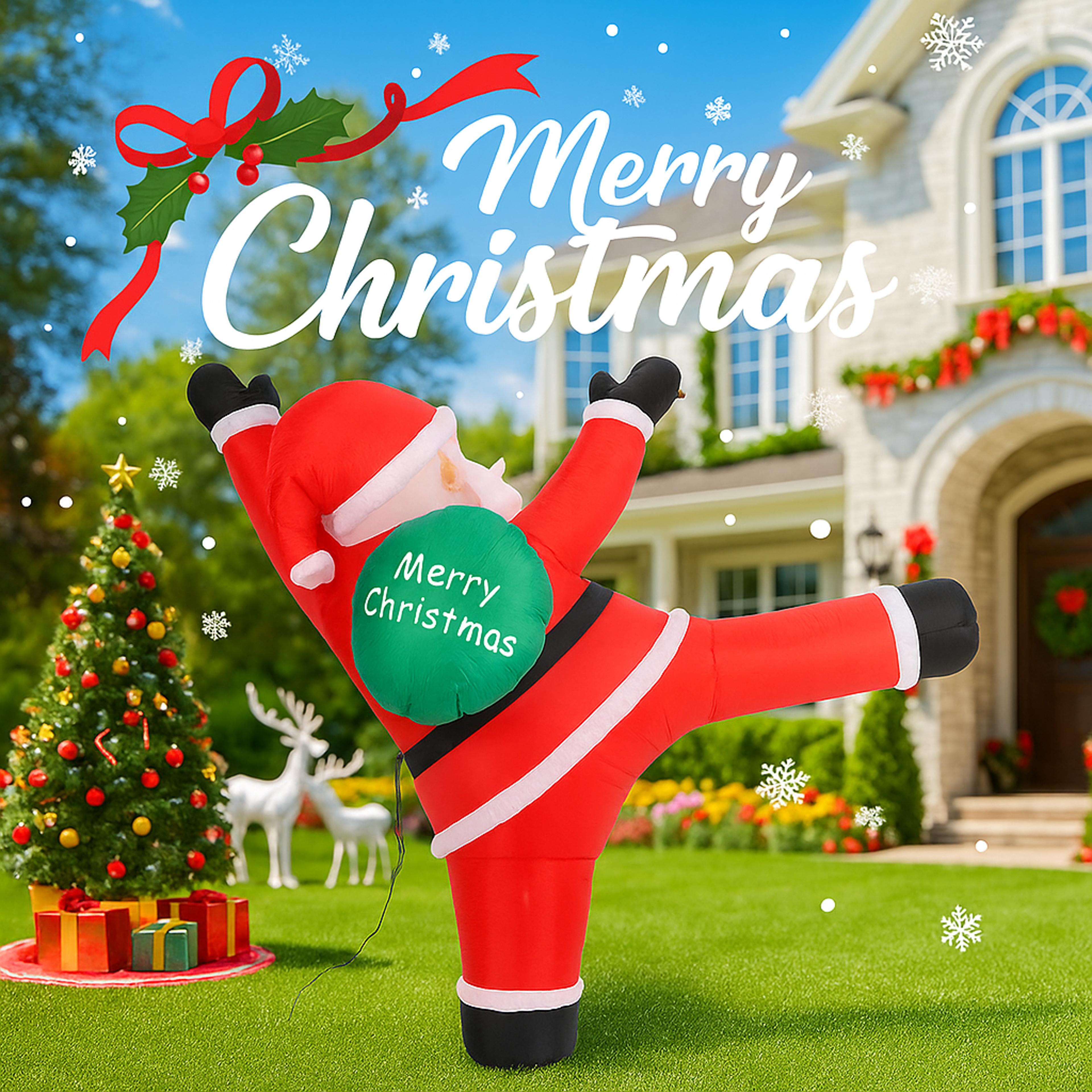 LED Home Supplies Christmas Series Holiday Inflatable Santa Claus Model Climb Ornament Gift Yard La
