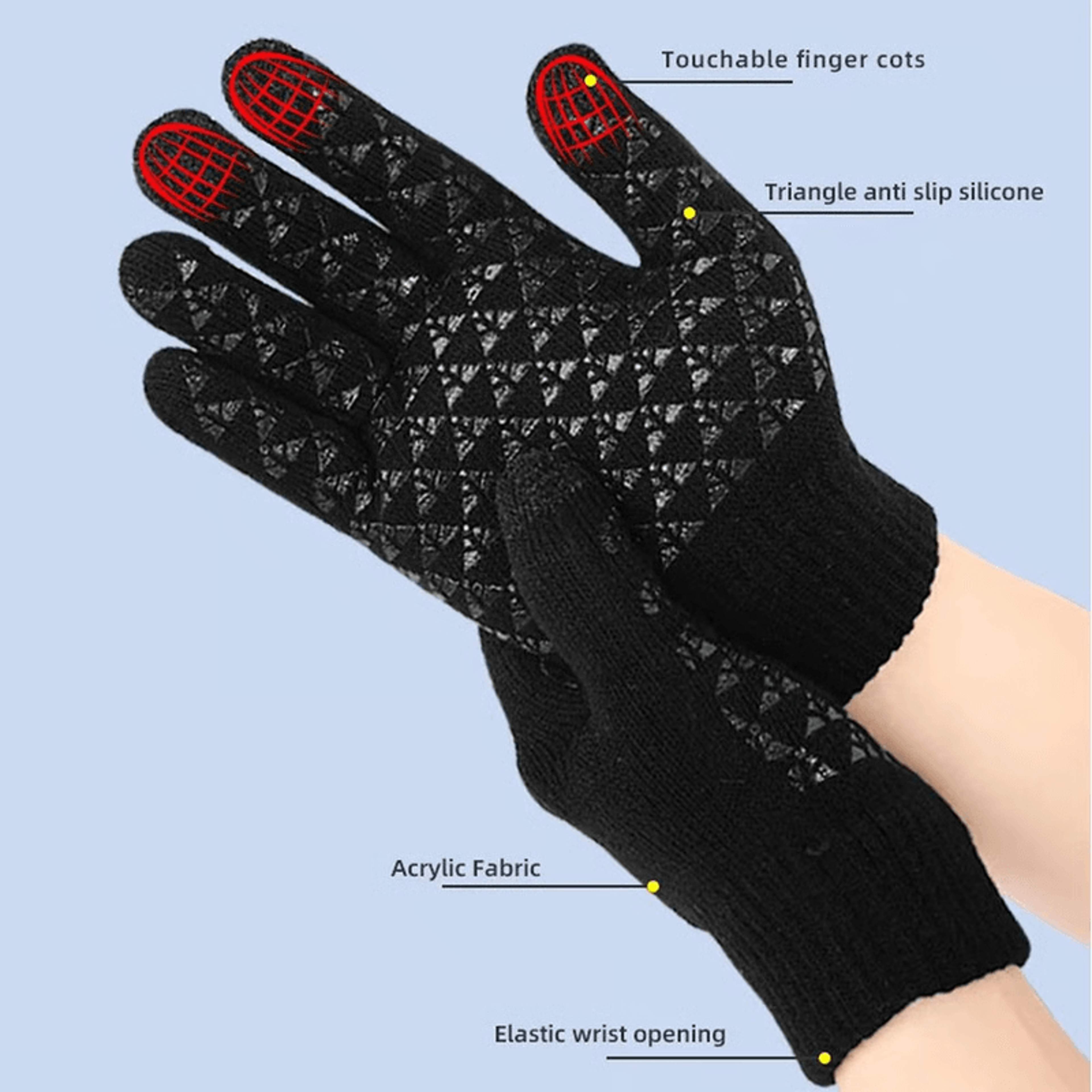 Rechargeable gloves for hikers