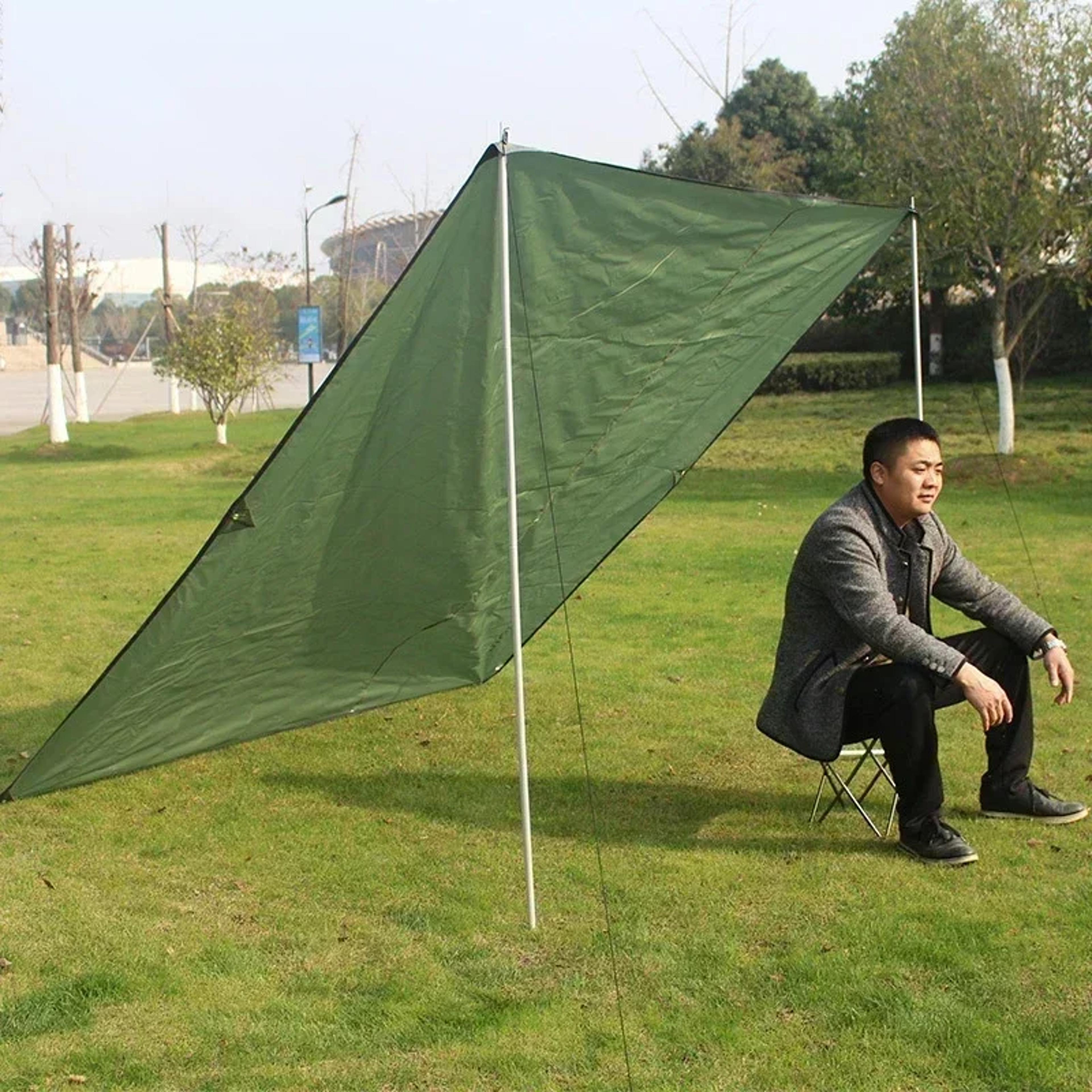 Waterproof Camping Tarp Hammock Rain Fly Tent Footprint For Hiking Beach And Picnic 3